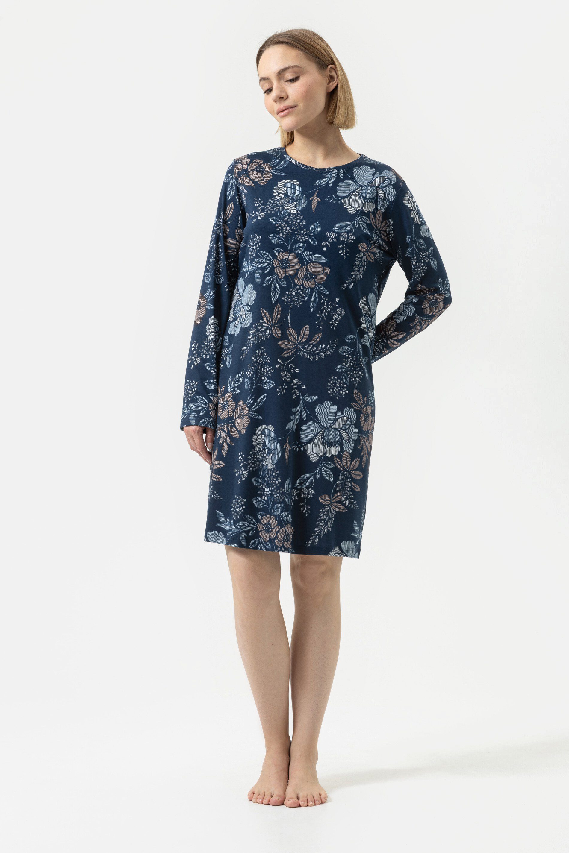 Mey Nachthemd Damen Serie Nostalgia Geblümt (1-tlg) Klassisches Nachthemd, Geblümt, Interlock, Baumwolle