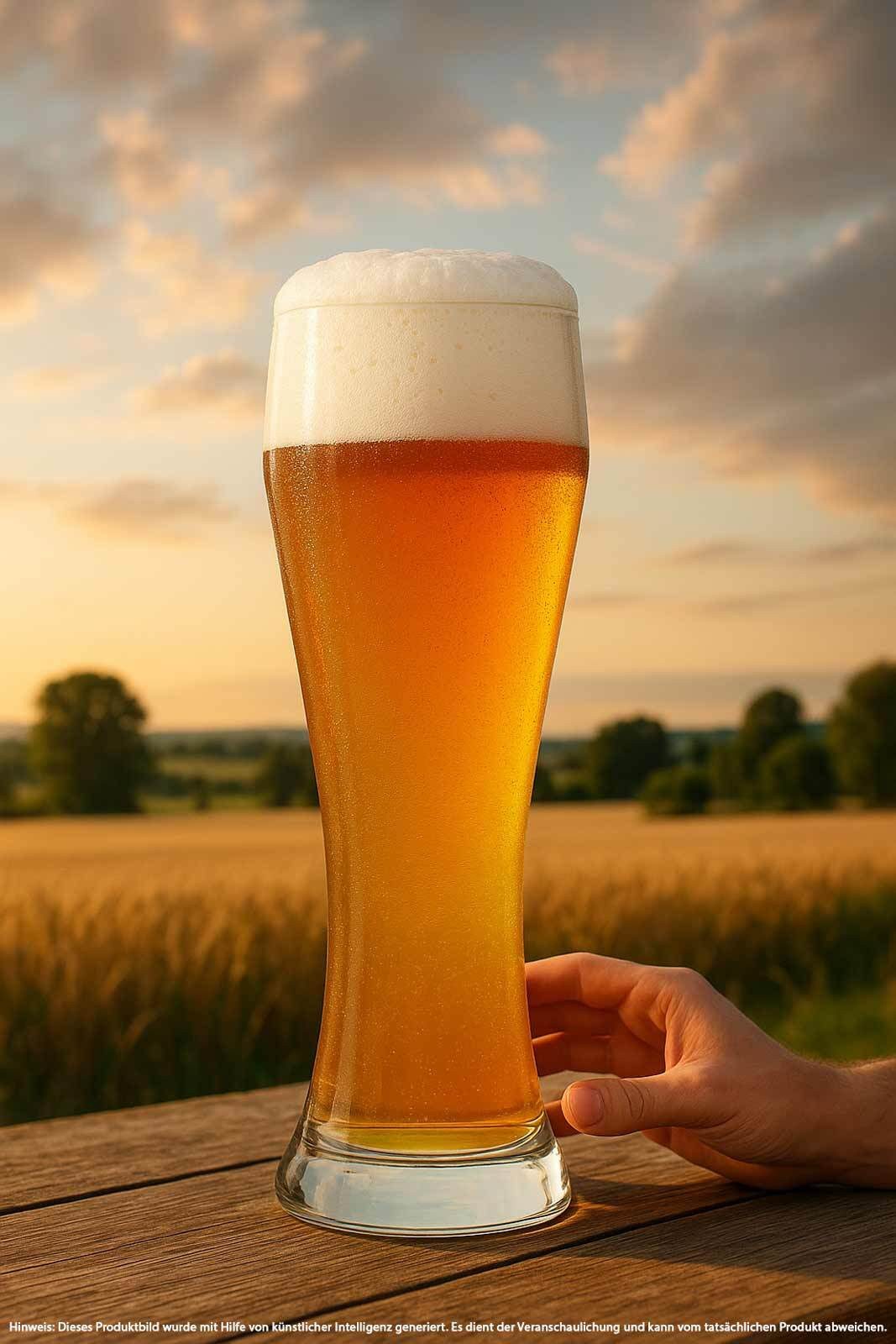 rastal Bierglas Ranft Riesen-Weizenbierglas 3,9 Liter, 1-tlg., Glas