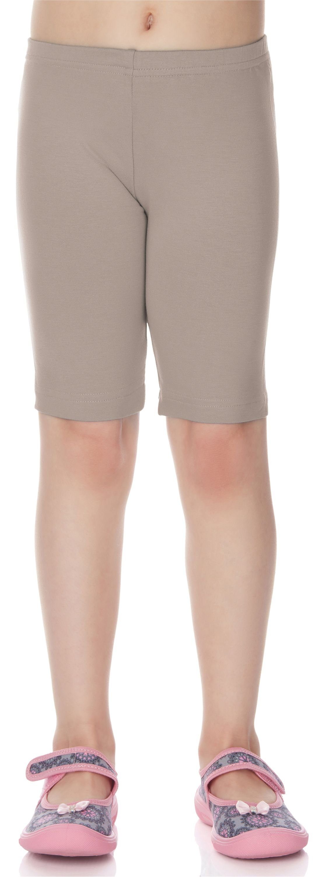 Caffe Bund Leggings (1-tlg) Leggings Style aus Kurze Merry MS10-132 elastischer Viskose Latte Mädchen