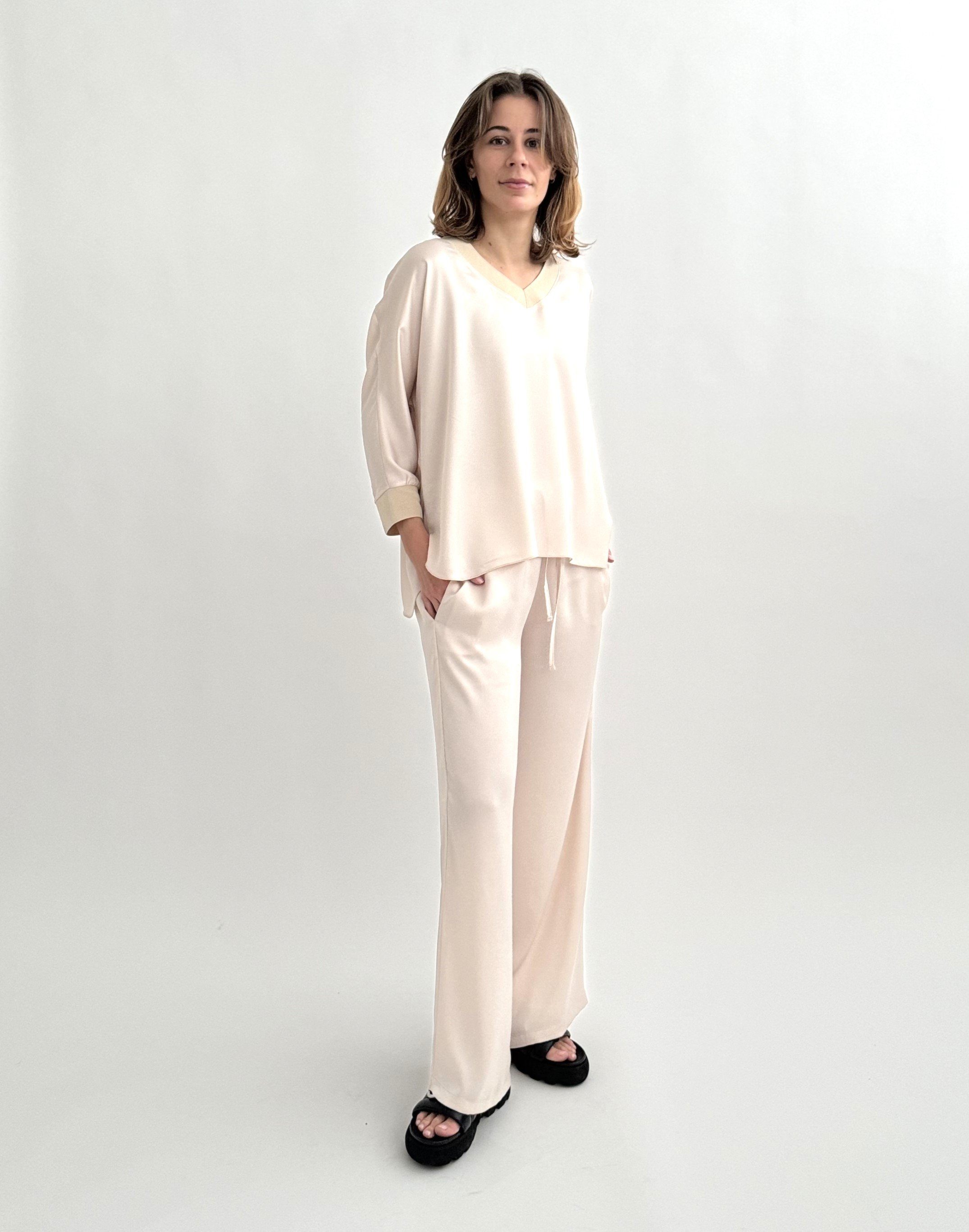 Zuckerwatte Satinbluse silktouch günstig online kaufen