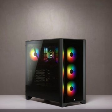 Corsair PC-Gehäuse iCUE 4000X RGB Temp. Glass Black Mid, (1 St)