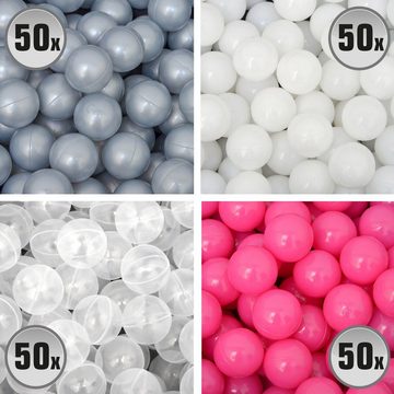 LittleTom Bällebad-Bälle 200 Bunte Bälle für Bällebad 5,5cm Bällebad, Spielbälle bunt