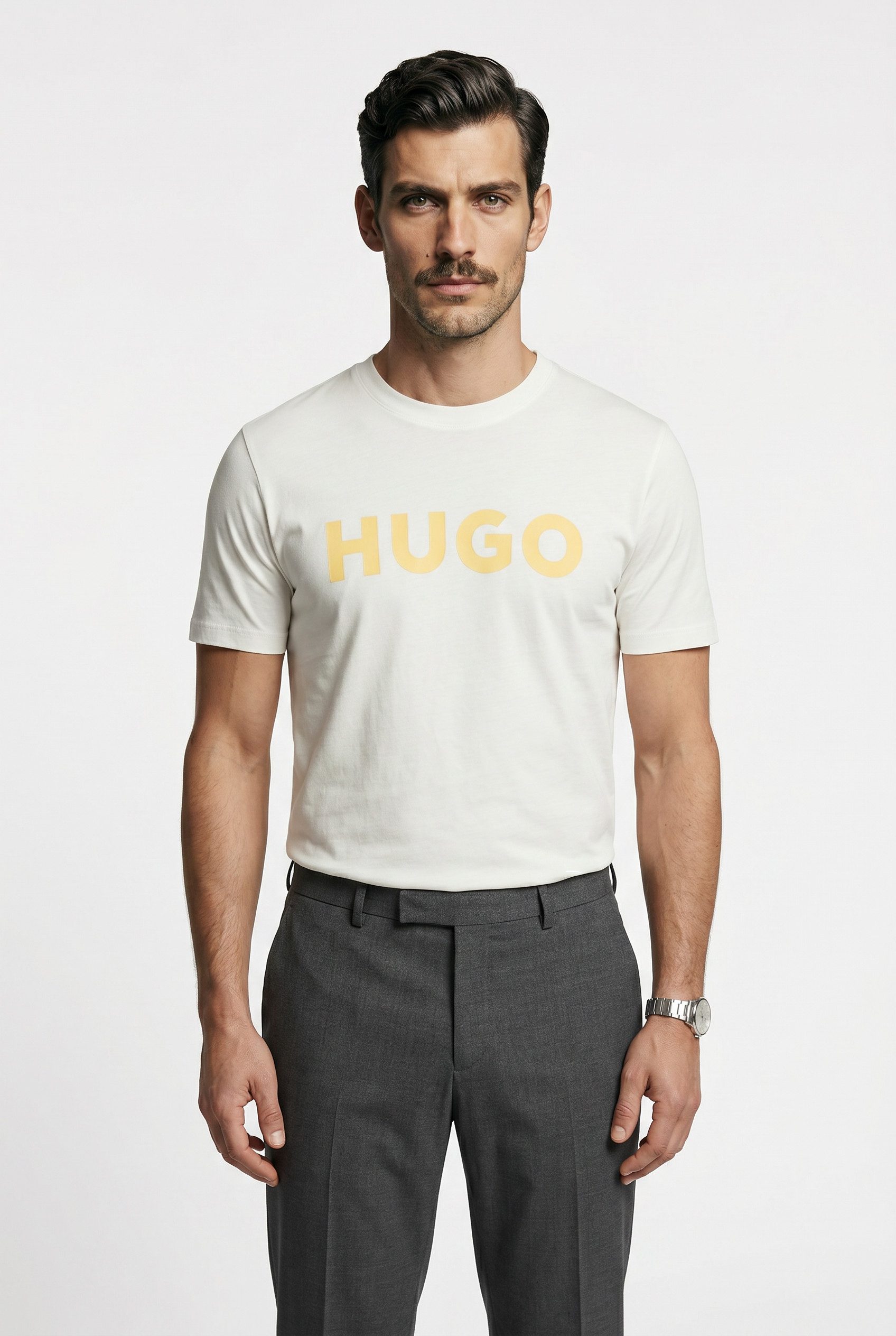 HUGO T-Shirt Dulivio Rundhalsausschnitt, Regular Fit, Must have Basic