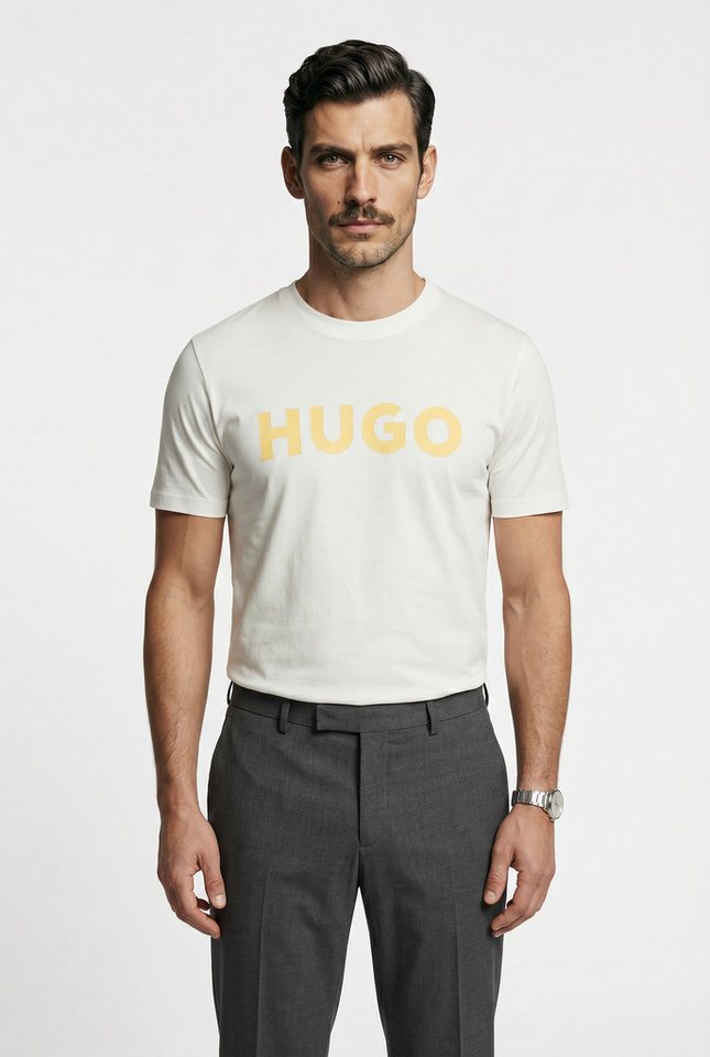 HUGO T-Shirt Dulivio Rundhalsausschnitt, Regular Fit, Must have Basic