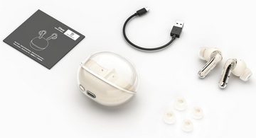 Soundpeats Dual-Mikrofon Intelligente ENC In-Ear-Kopfhörer (12mm Biokomposit-Membran-Dynamiktreiber bieten eine beeindruckende Klangqualität mit einem großzügigen Dynamikbereich., mit einzigartigem transparentem Raumschiff-Design und ultralanger)