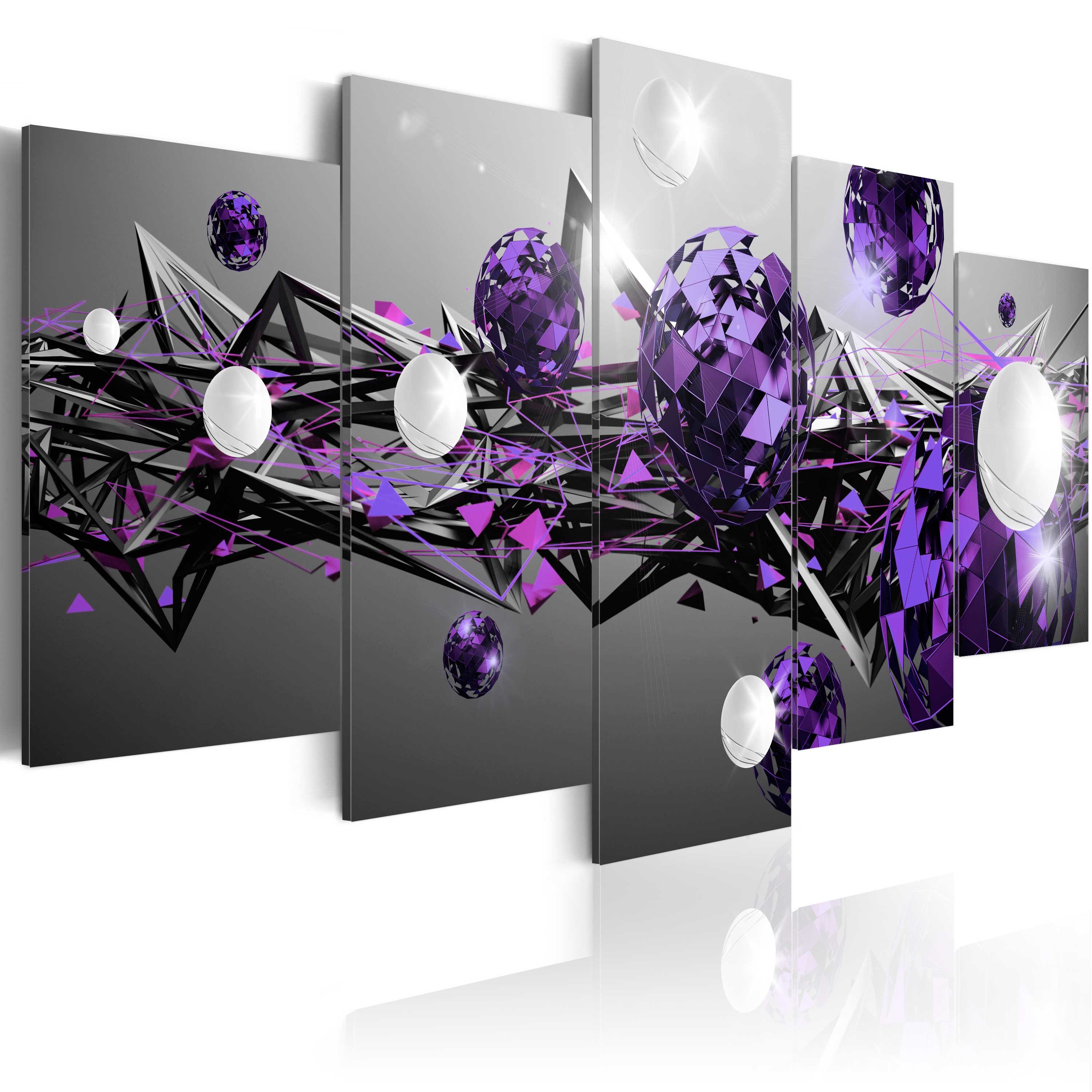 Artgeist Wandbild Purple Solar System