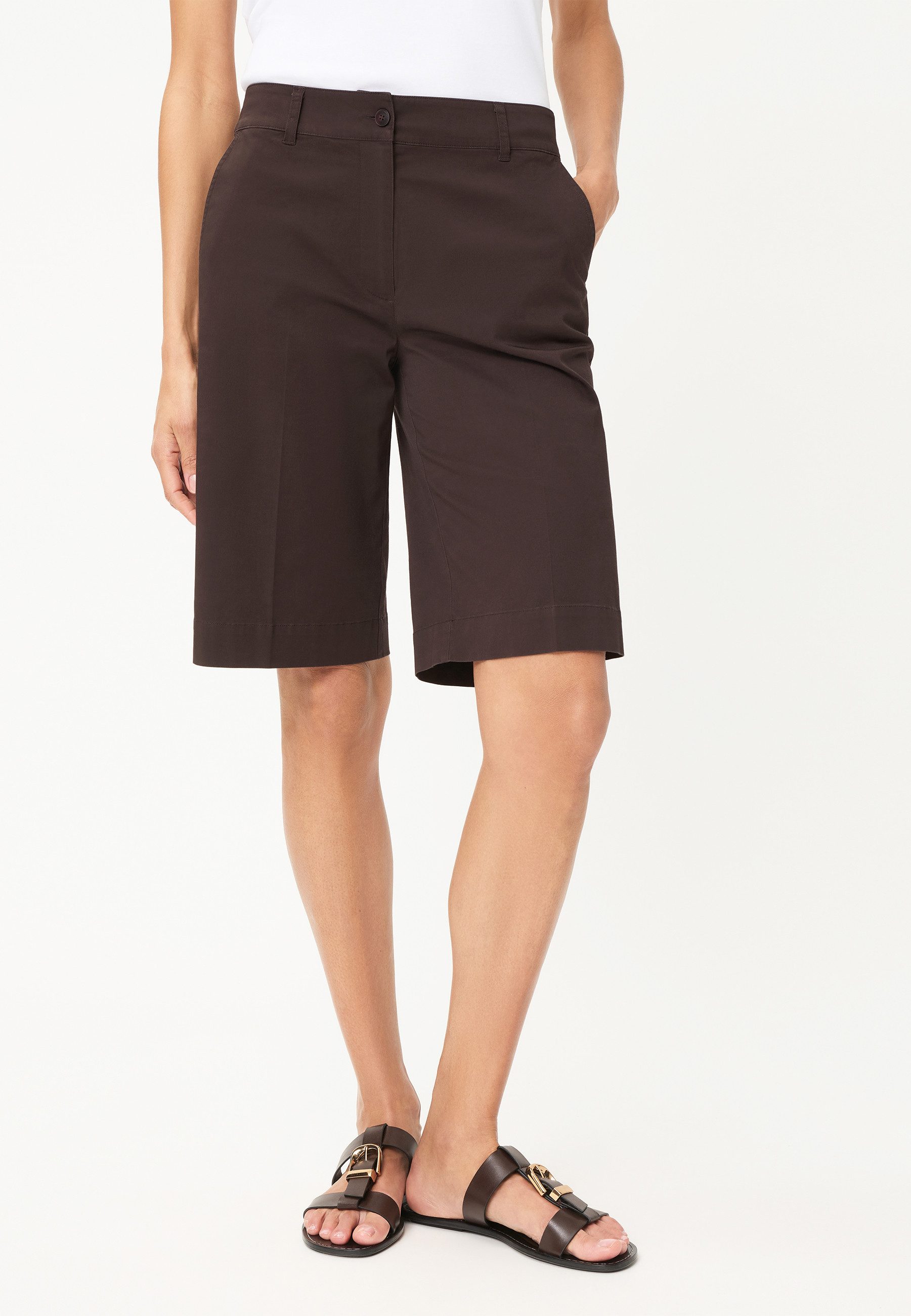Olsen Shorts mit Bügelfalte