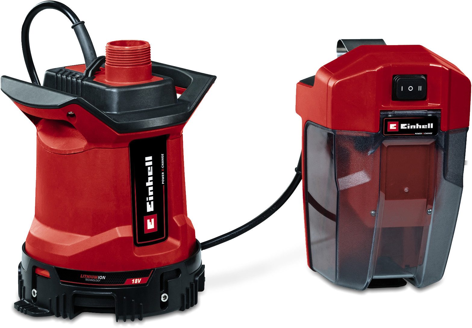 Einhell Schmutzwasserpumpe GE-DP 18/25 LL Li - Solo, 7.000 l/h, Power X-Change, ohne Akku und Ladegerät