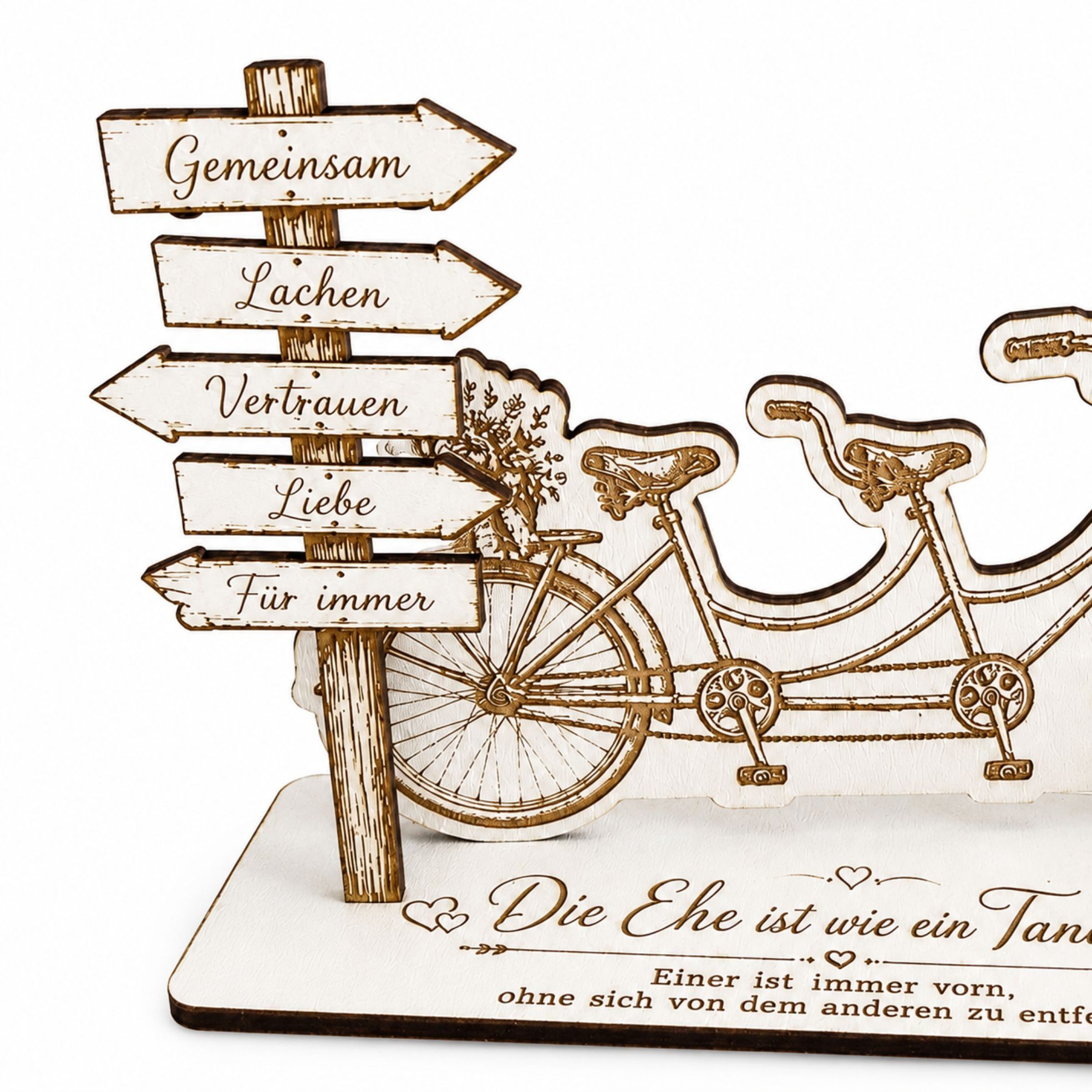 Dekolando Hochzeitskarte Geldgeschenk Hochzeit Tandem Brautpaar Geschenk 14,5 cm – Bild 5 von 5