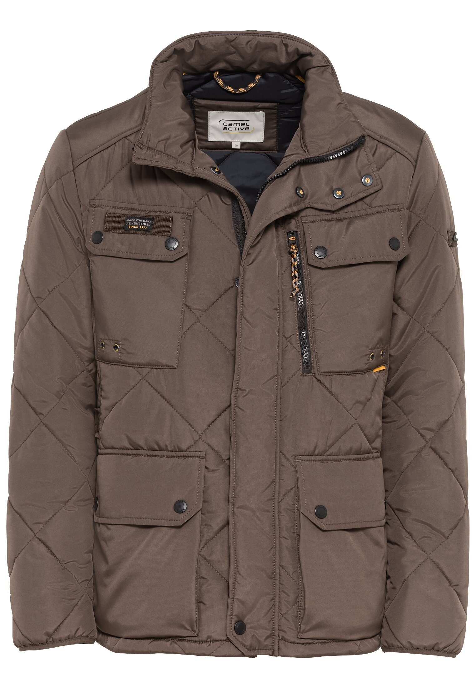 Braun Rautensteppung camel active Funktionsjacke mit