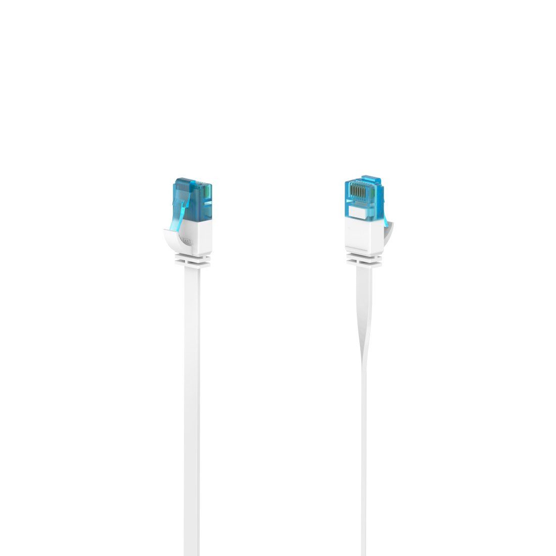 Hama Netzwerkkabel, CAT-6a, 10 Gbit/s, U/UTP, flach, 5,00 m Netzwerkkabel, (500 cm), Knickschutzhülle, 5 Meter, RJ45 (8p8c)-Stecker
