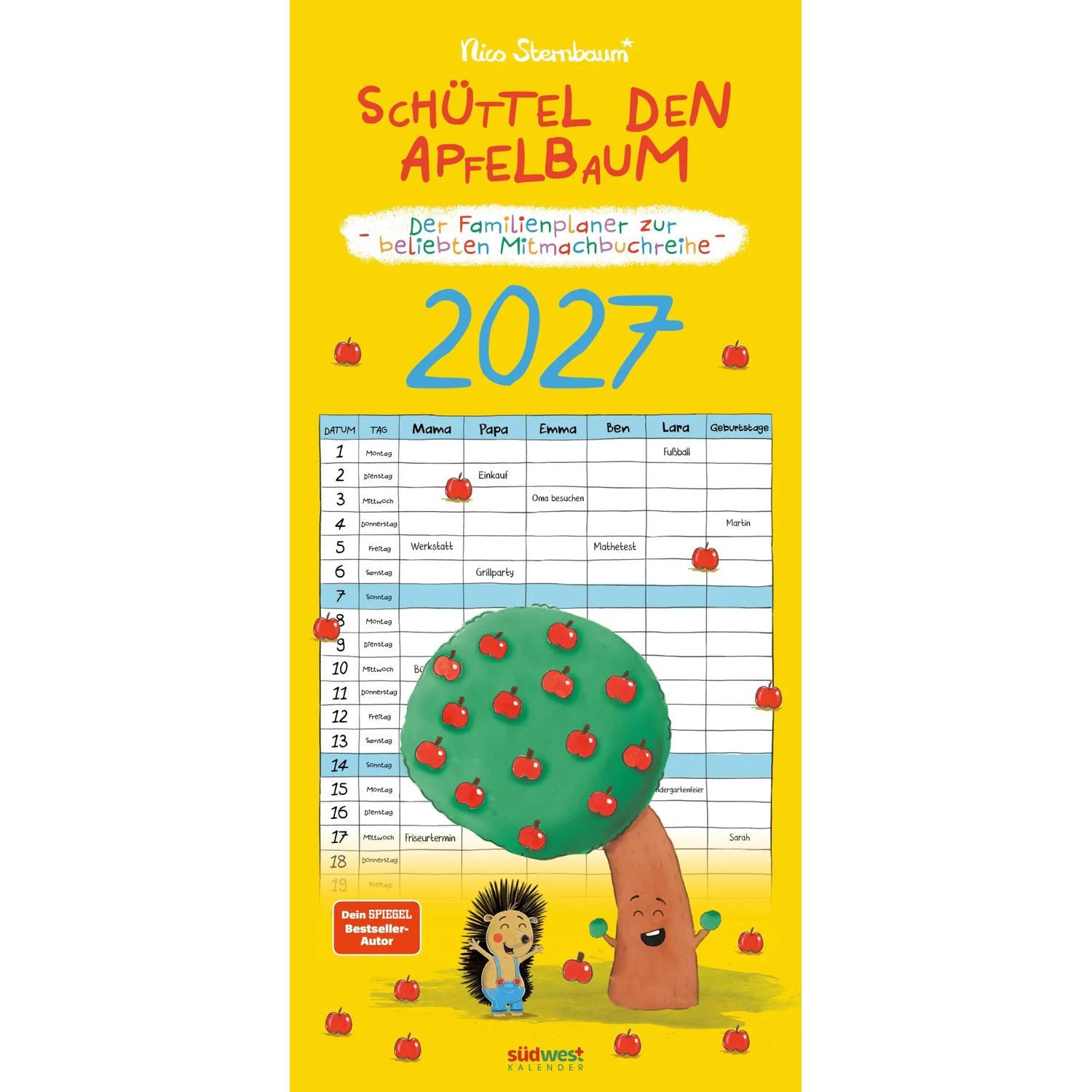 Südwest-Verlag Wandkalender Schüttel den Apfelbaum - der Familienplaner zur beliebten...