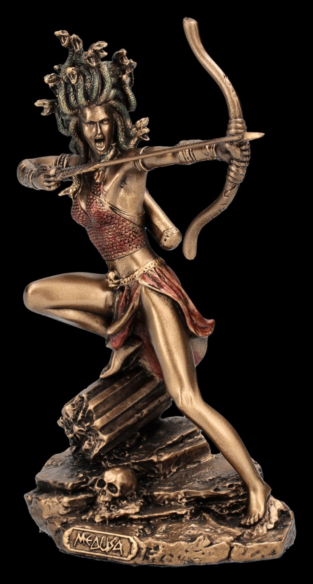 Figuren Shop GmbH Dekofigur Medusa Figur – Gorgone Miniatur 11 cm Dekofigur griechische Mythologie