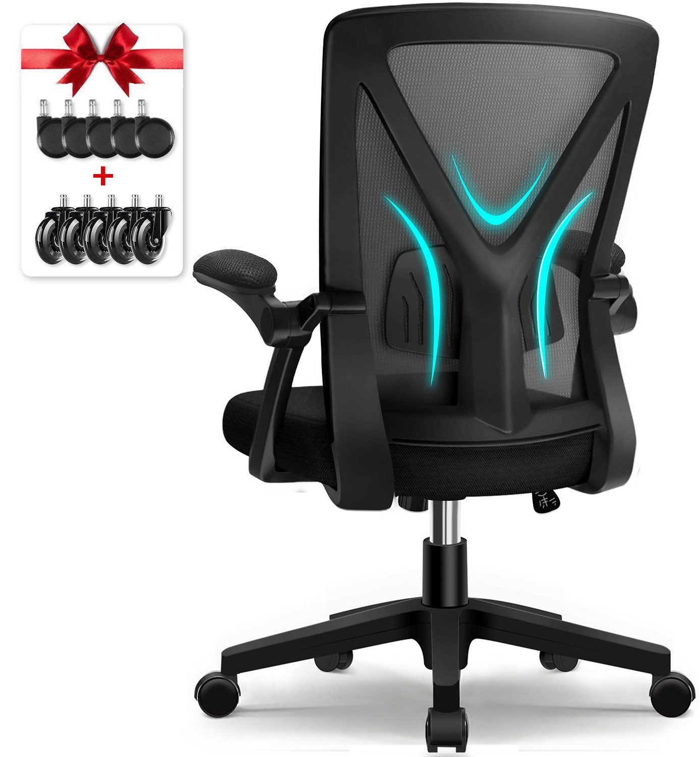 Adormii Bürostuhl Bürostuhl mit klappbaren Armlehnen,Ergonomischer günstig online kaufen