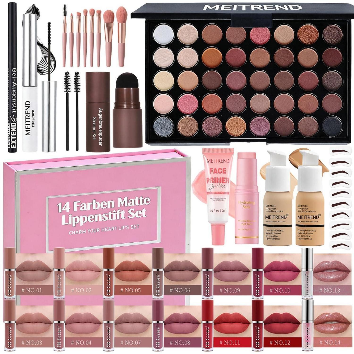 LuxusKollektion Schmink-Set Make Up Set All in One Komplett