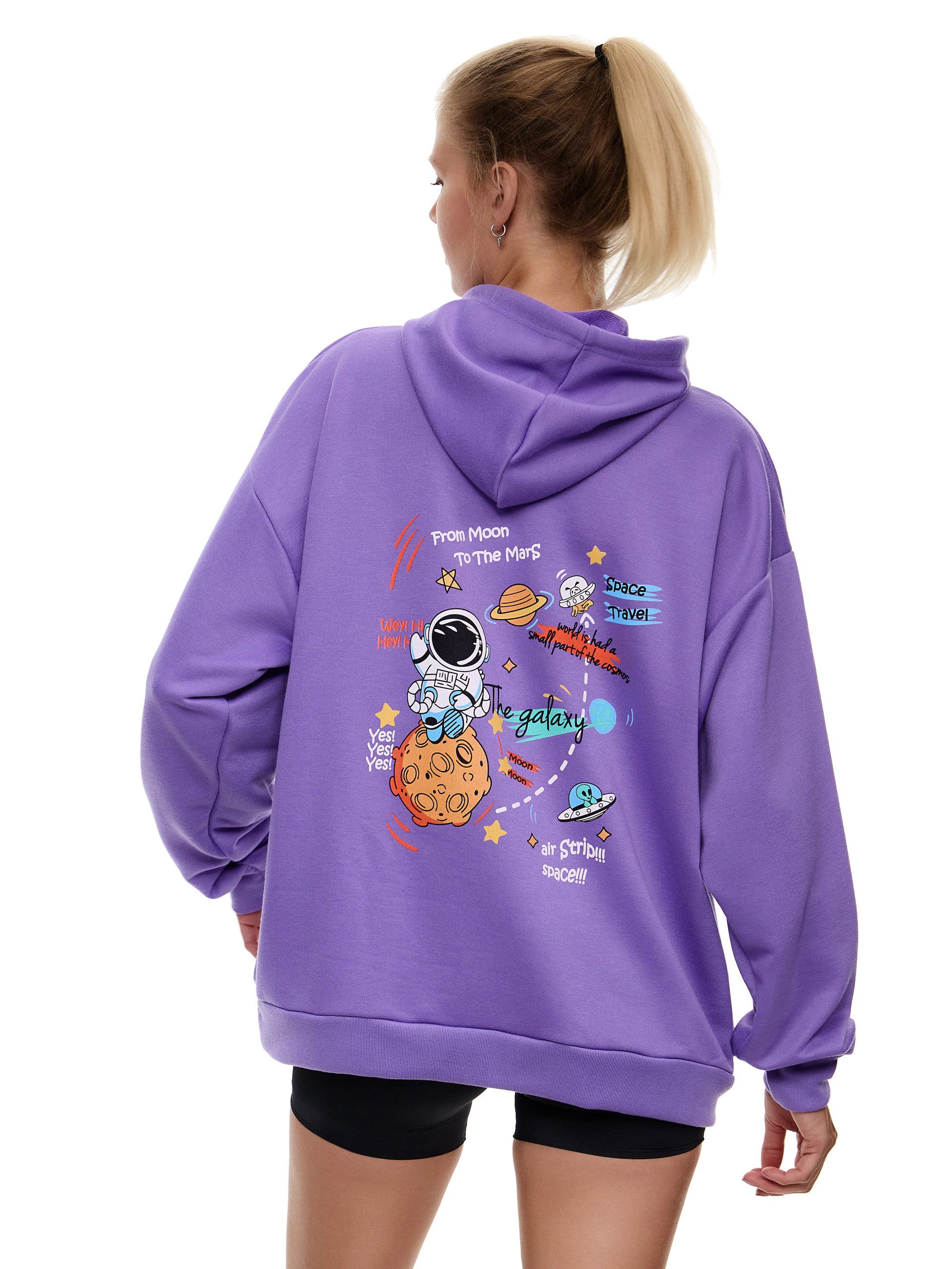 Worldclassca Hoodie Worldclassca Oversized Print Hoodie günstig online kaufen