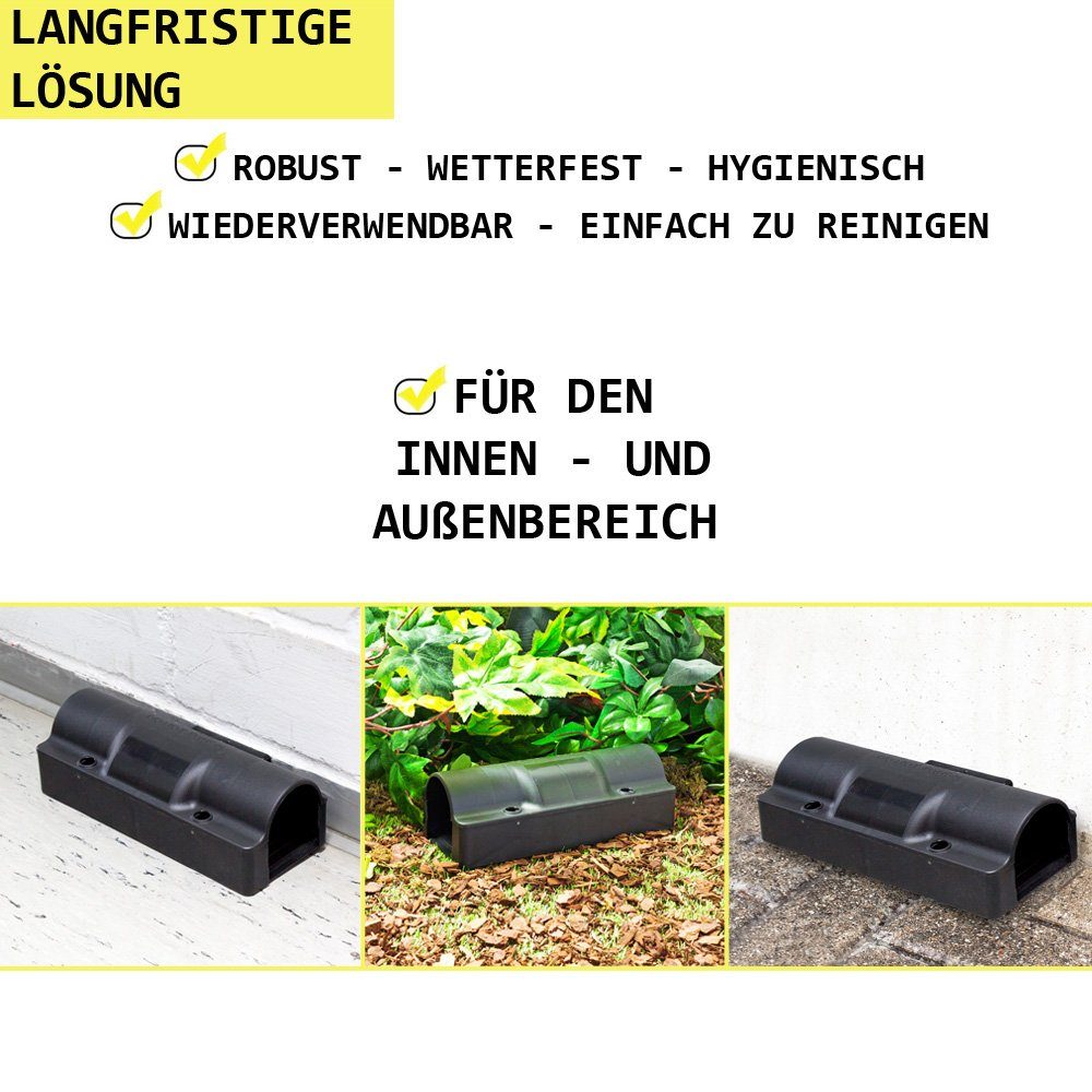 Petigi Lebendfalle 1-30x Köderbox Köderstation Rohr Mäusebox Rattenbox Nagerköderstation