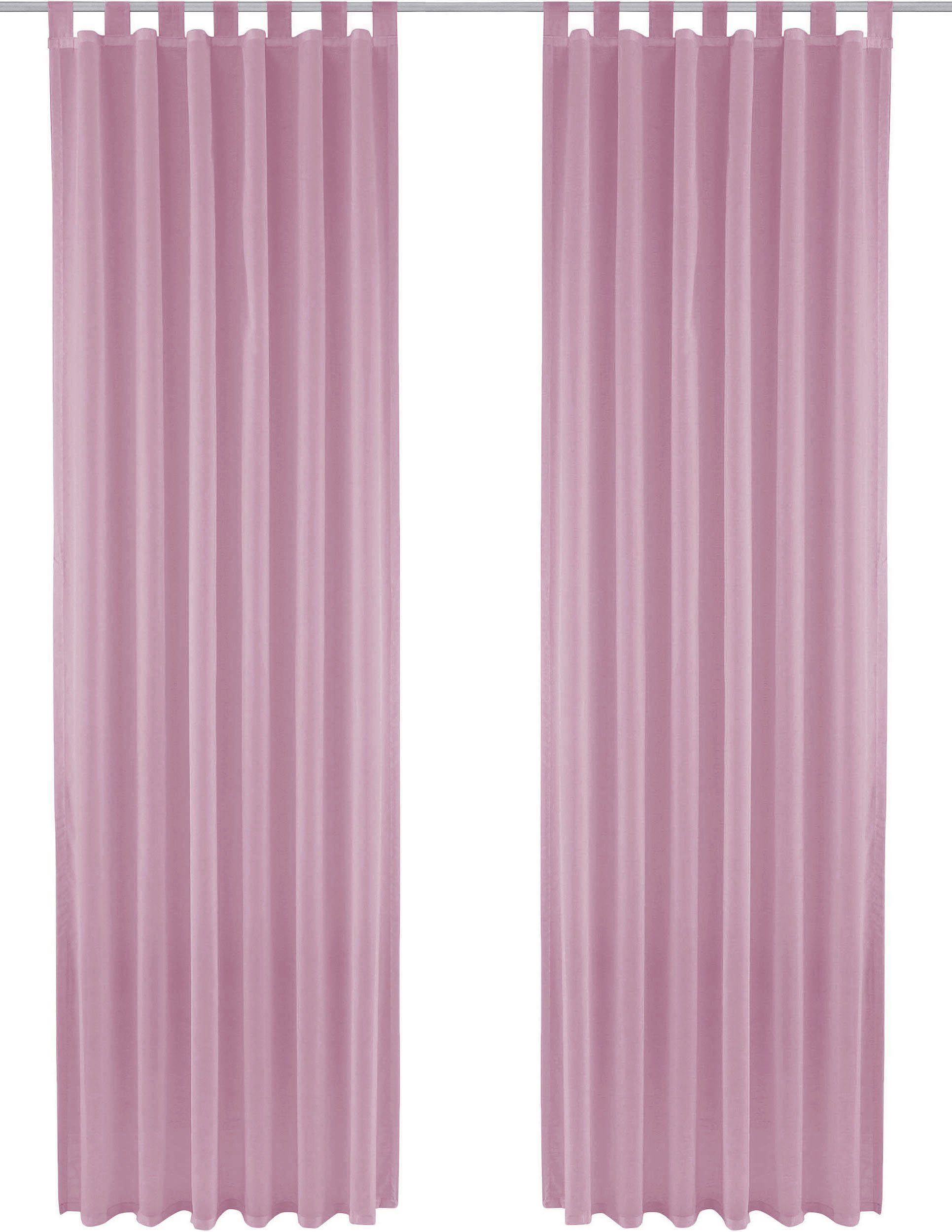 my home Gardine XANA mit Ösen, Kräuselband oder Schlaufen (1 St), Schlaufen günstig online kaufen