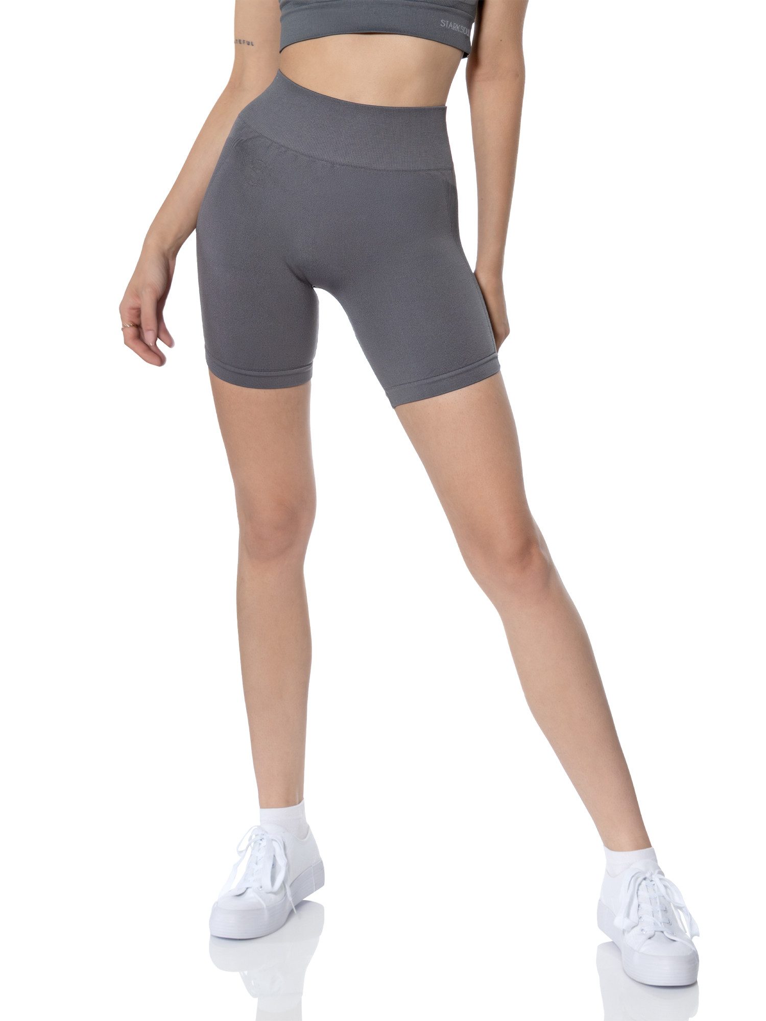 Stark Soul® Trainingsshorts Seamless kurze Леггинсы OPAQUE in Unifarben
