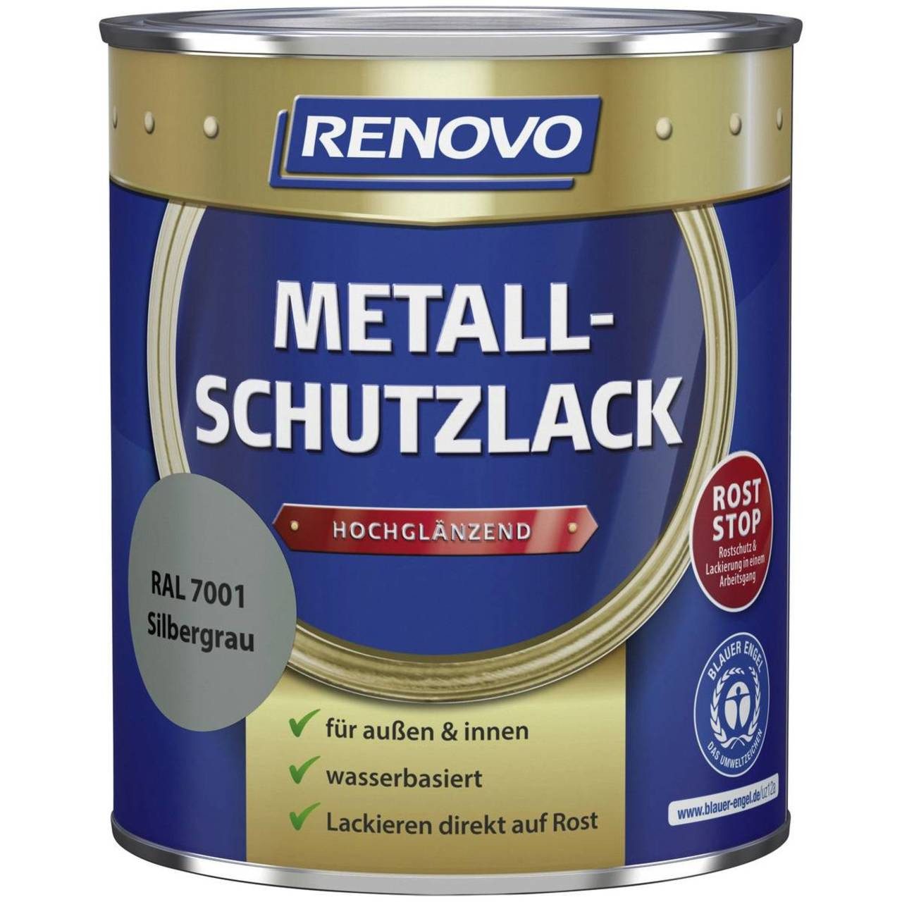 Renovo Metallschutzlack 2647, Schadstoffarm,umweltschonend,Wasserbasis