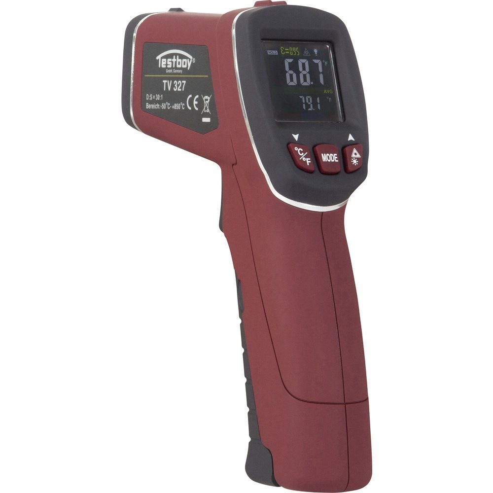 Optik Infrarot-Thermometer +760 °C 327 Testboy Testboy - -50 TV 30:1 Berühru Infrarot-Thermometer