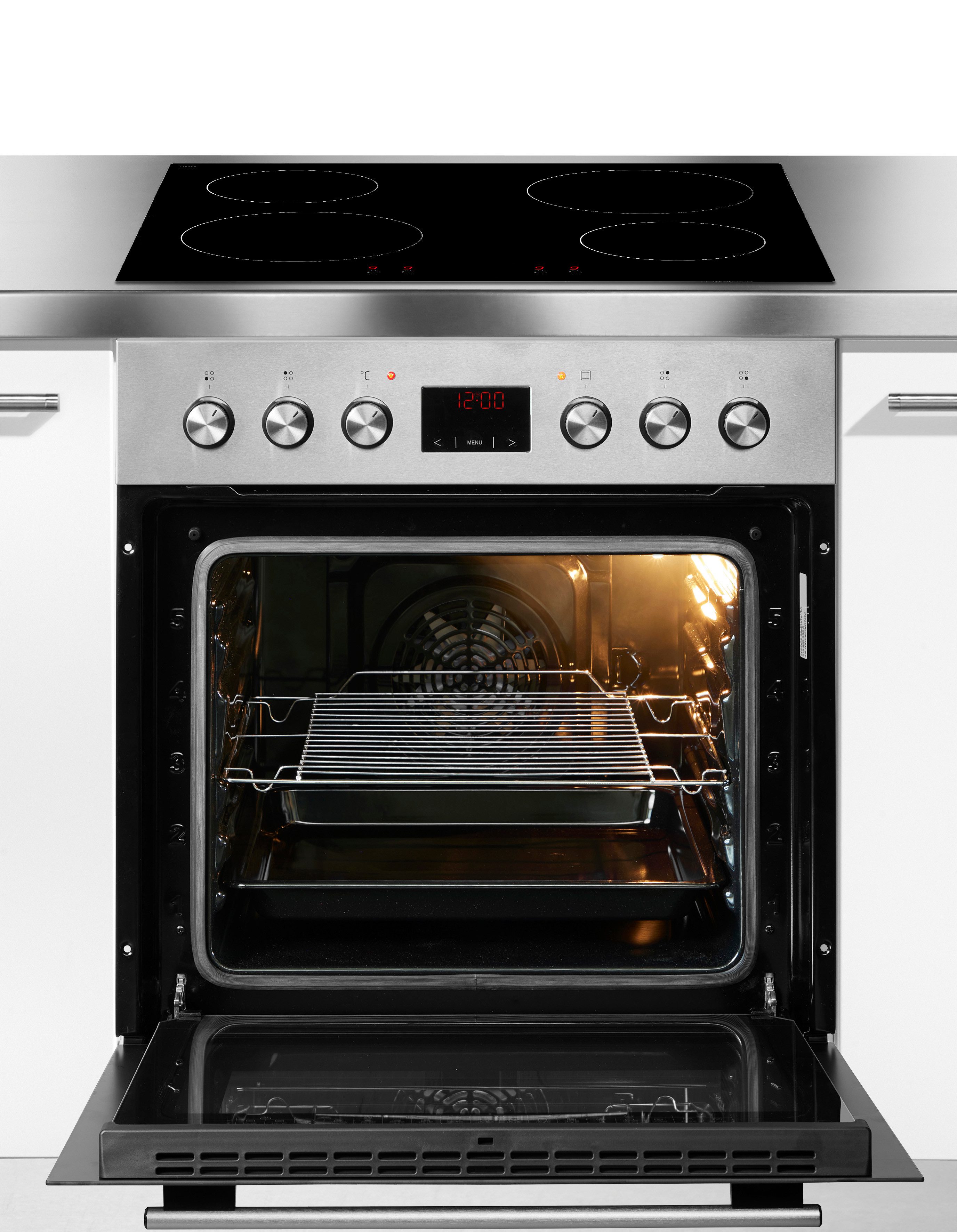 Amica Induktions Herd-Set EHI 935 333 E, Steam Clean, Alles im Griff: Timer, klare Sicht, schnell sauber