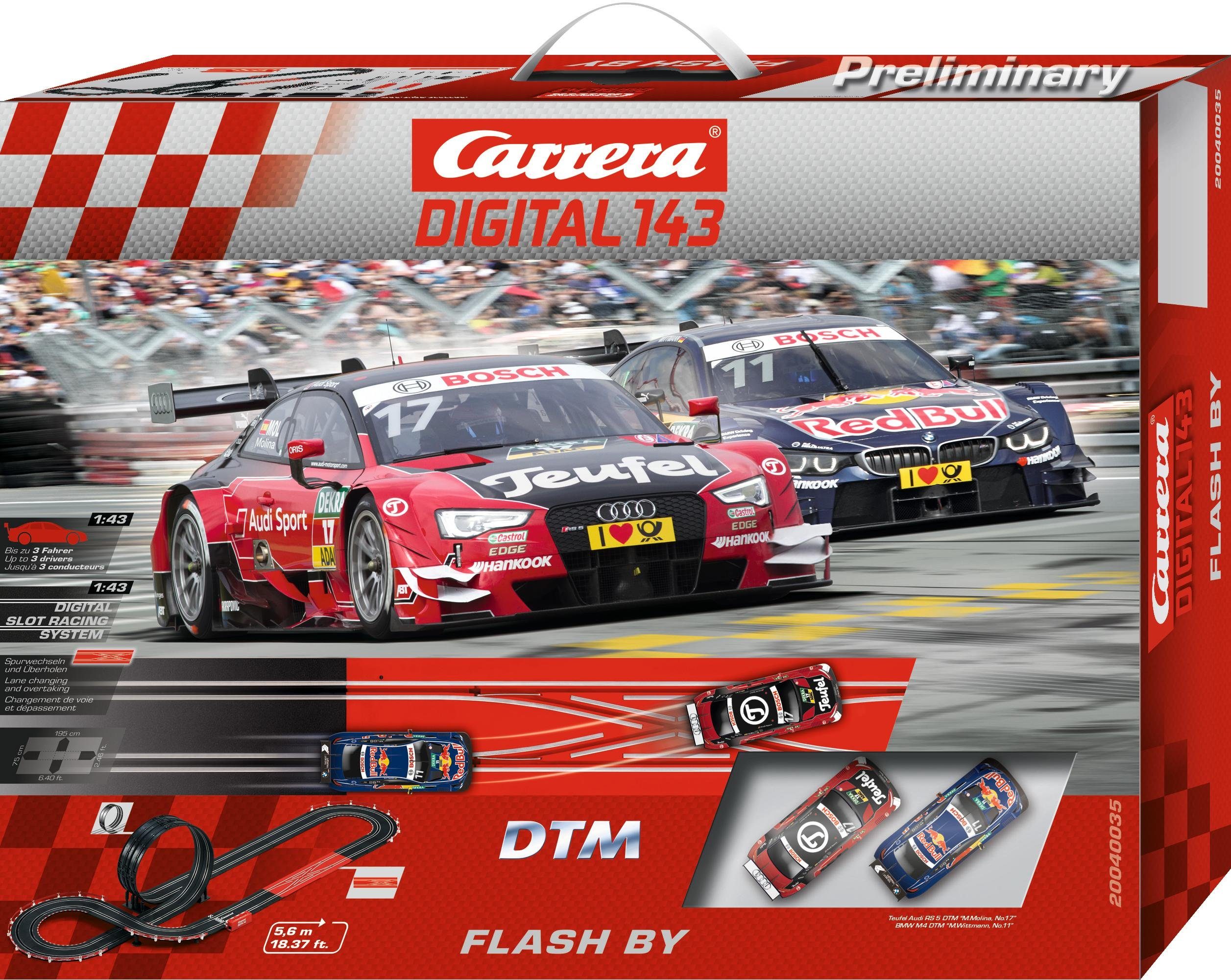 Carrera® Autorennbahn »Carrera® Digital 143 DTM Flash By