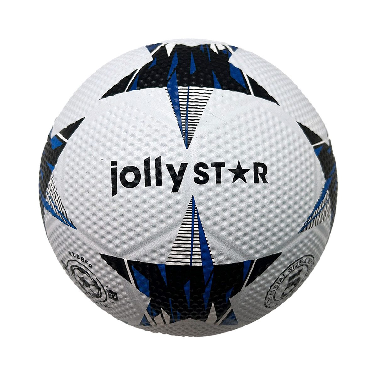 Jollystar Fußball Fußball Streetball Größe 5 Street Pro 420g Gummiball Weiß