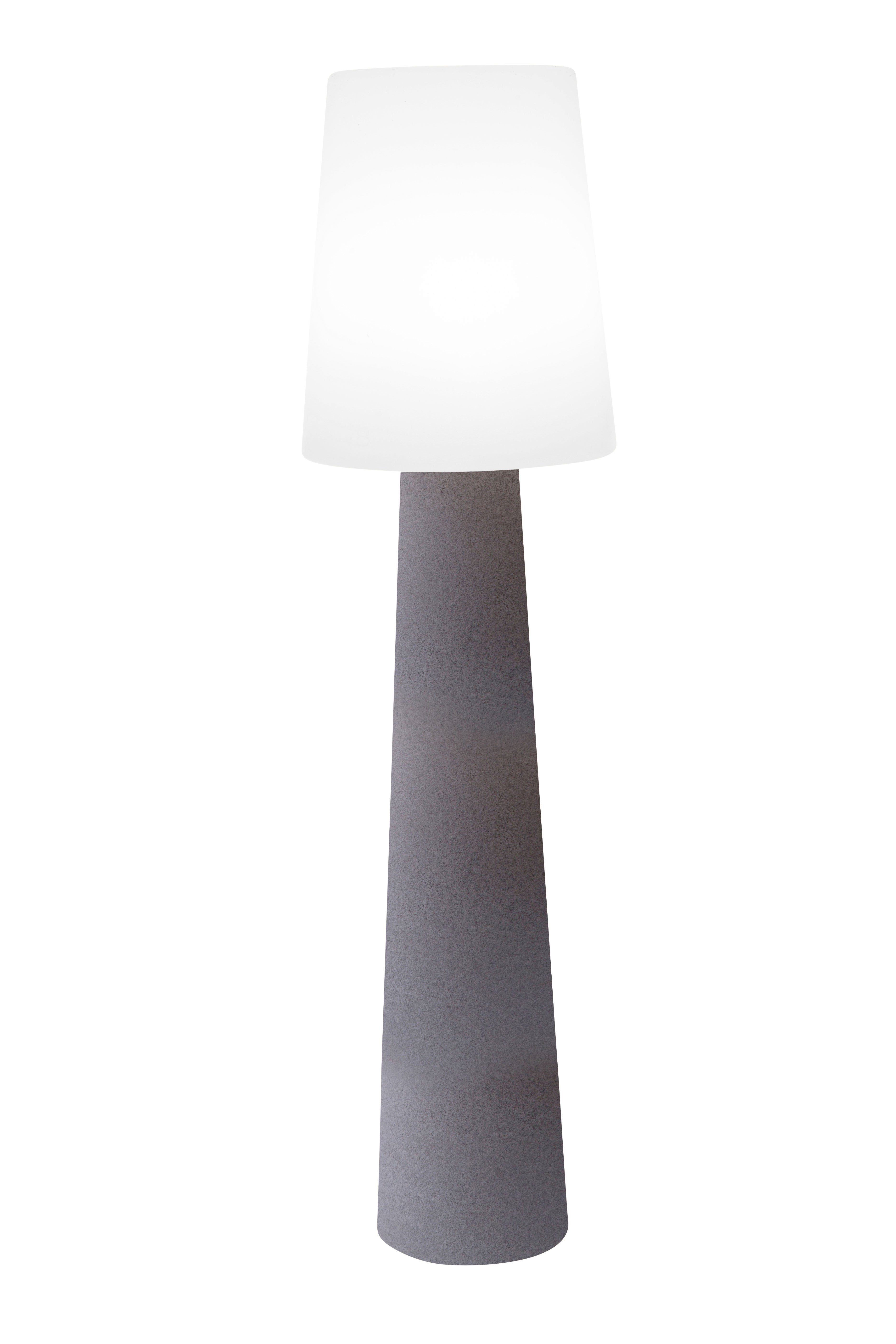 8 seasons design LED Stehlampe Shining No. 1, LED WW, LED wechselbar, warmweiß, 160 cm stein für In- und Outdoor