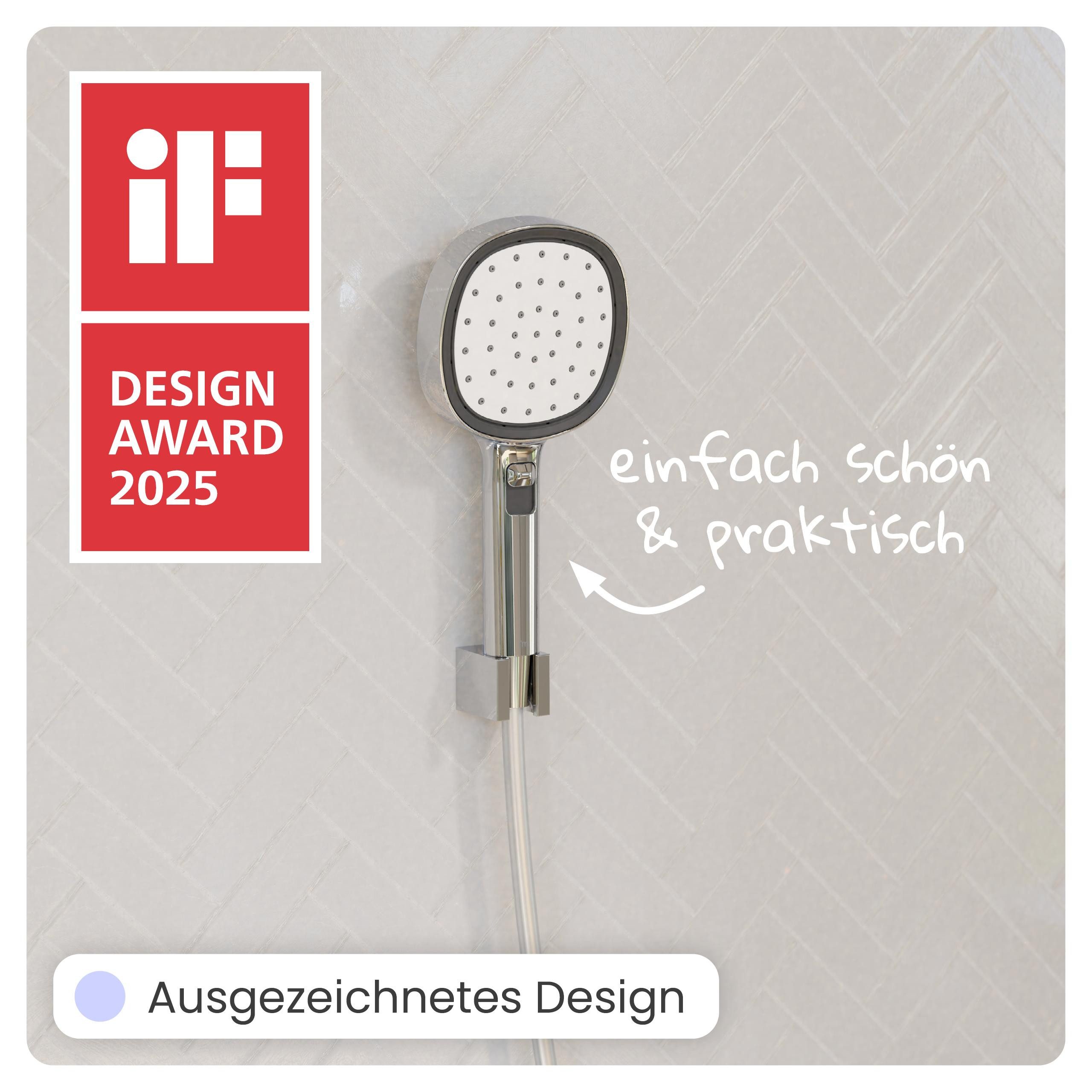 instmaier Handbrause Cleo, wassersparende Nebelfunktion; selbstreinigend