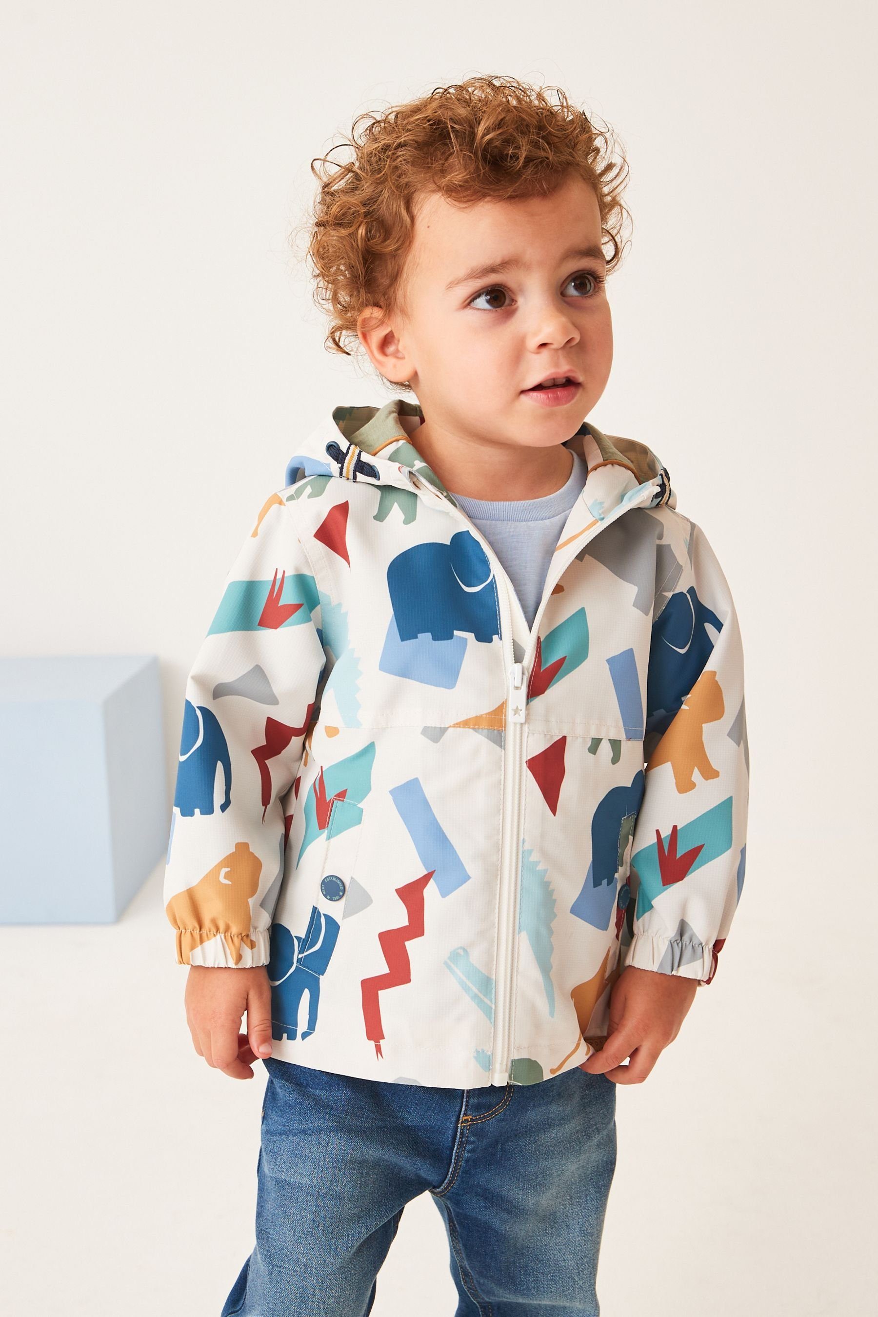 Next Regenjacke Wasserabweisende Animal Neutral (1-St) Jacke Print