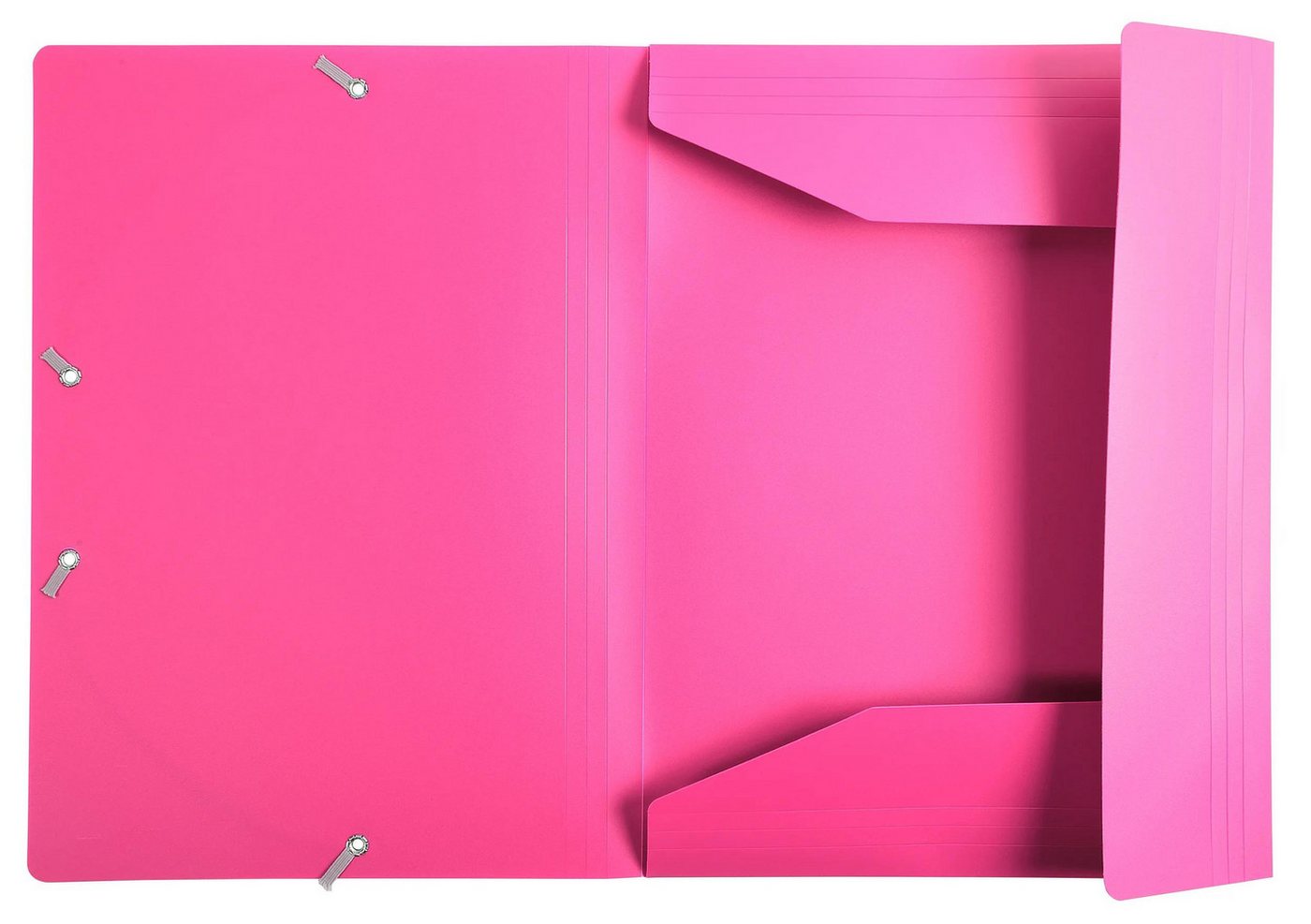 Thumbnail - EXACOMPTA Organisationsmappe 30x Sammelmappe +Gummizug 3 Klappen PP 400µ Eco A4 Fuchsia 55920E, Sammelmappen 3 Klappen