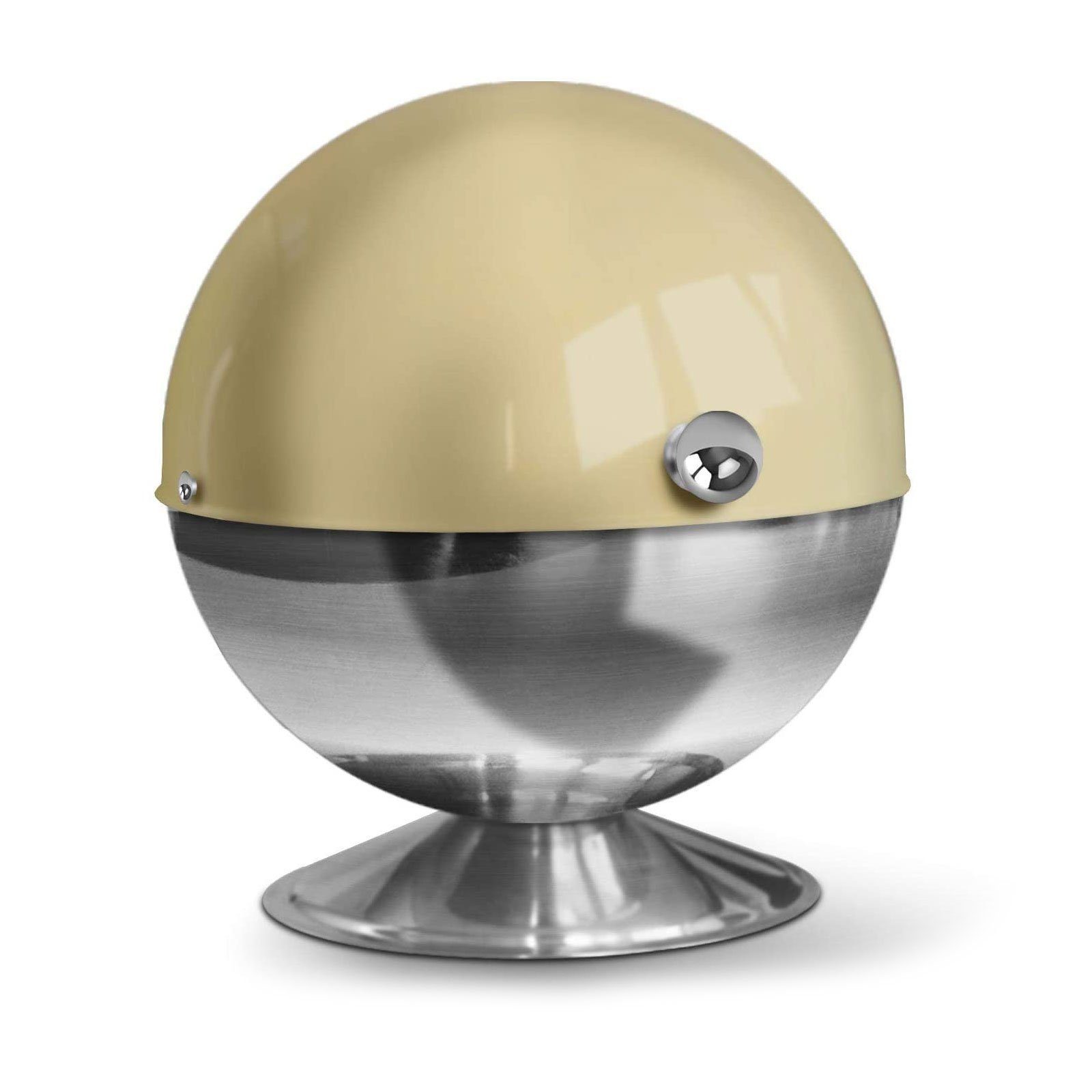 casa pura Vorratsdose Zucchero, verschiedene Farben, Zuckerkugel aus Edelstahl, Edelstahl