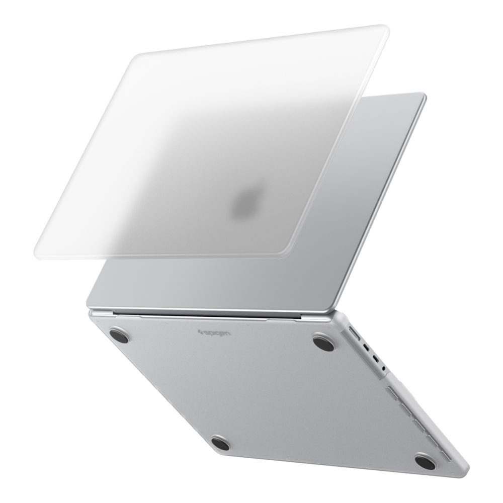 Spigen Laptop-Hülle Hartschale Schutzschale Notebookschale 16 Zoll, matte Hartschale, Klickverschluss, erhöhte TPU-Füße