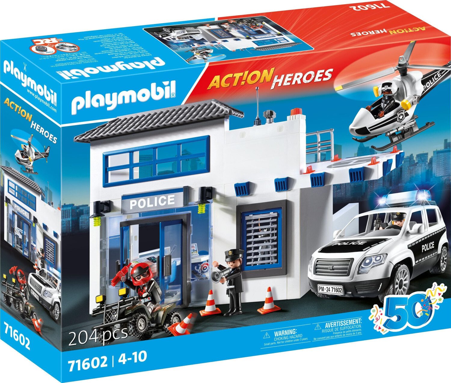 Playmobil® Playmobil Polizeistation 71602 Konstruktions-Spielset günstig online kaufen