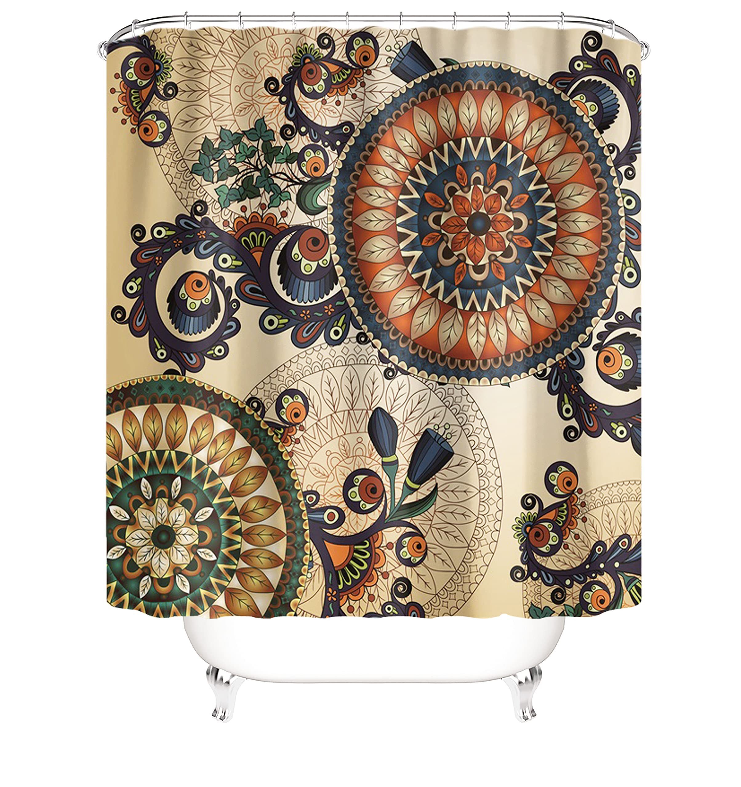 M&W DAS DESIGN Duschvorhang 180x200 Anti schimmel Waschbar bad vorhang Shower curtains – Bild 2 von 5