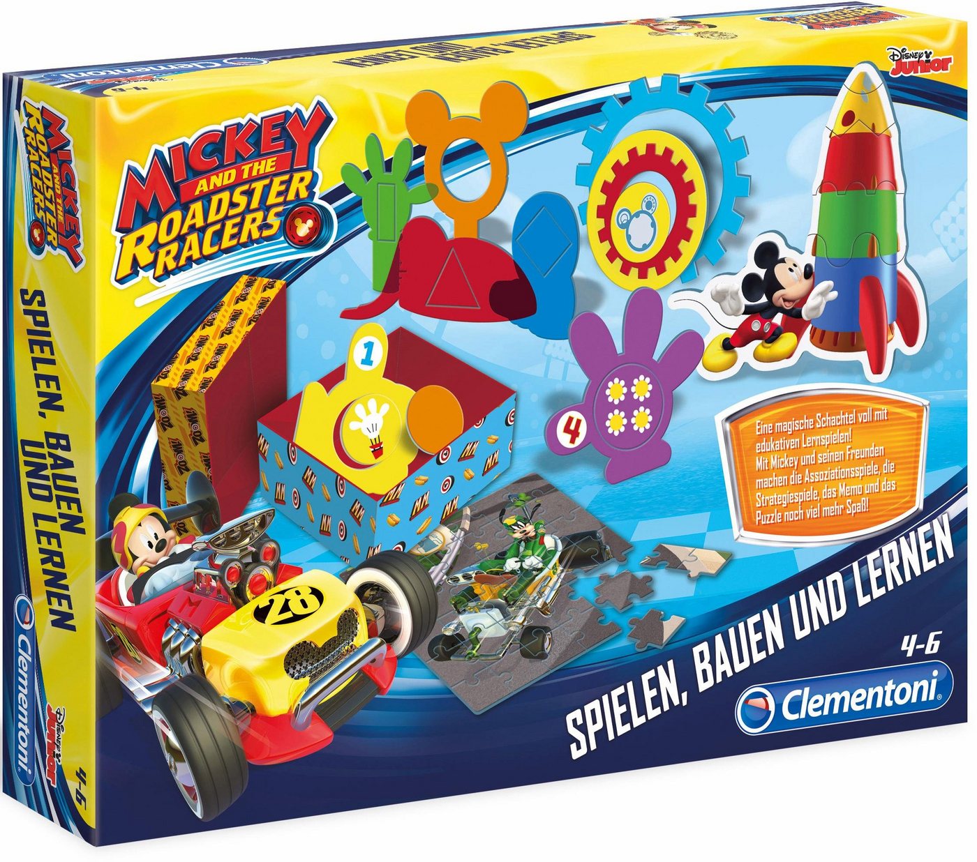 Vorschaubild von Clementoni Lernspiele, »Disney Junior Spielen, Basteln und Lernen Mickey Roadster« Vorschaubild von Clementoni Lernspiele, »Disney Junior Spielen, Basteln und Lernen Mickey Roadster«