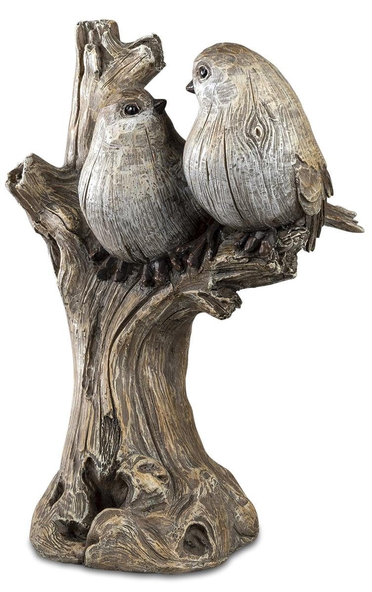 dekojohnson Gartenfigur Deko-Vögel auf einem AST Gartenfigur 17x12x25cm | Figuren