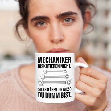 Trendation Tasse Trendation - KFZ Mechaniker Geschenk Lustig Tasse Automechaniker Mechatroniker Werkstatt Tasse