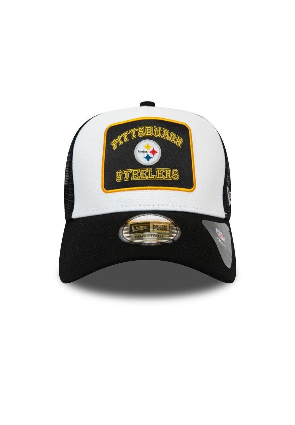 New Era Baseball Cap Pittsburgh Steelers NFL Graphic Patch White Black A-Frame Adjustable T (1-St)
