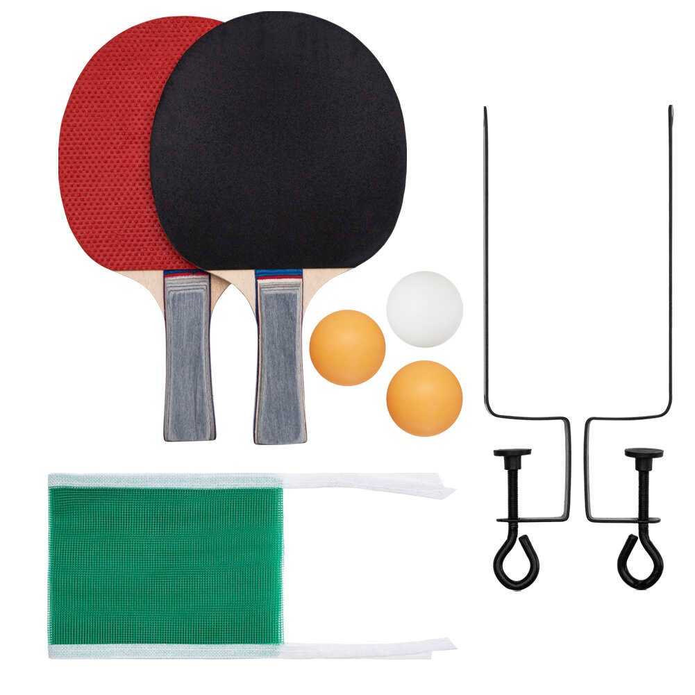 Tischtennisschläger Tischtennis Schläger 2er-Set mit Netz und Bällen