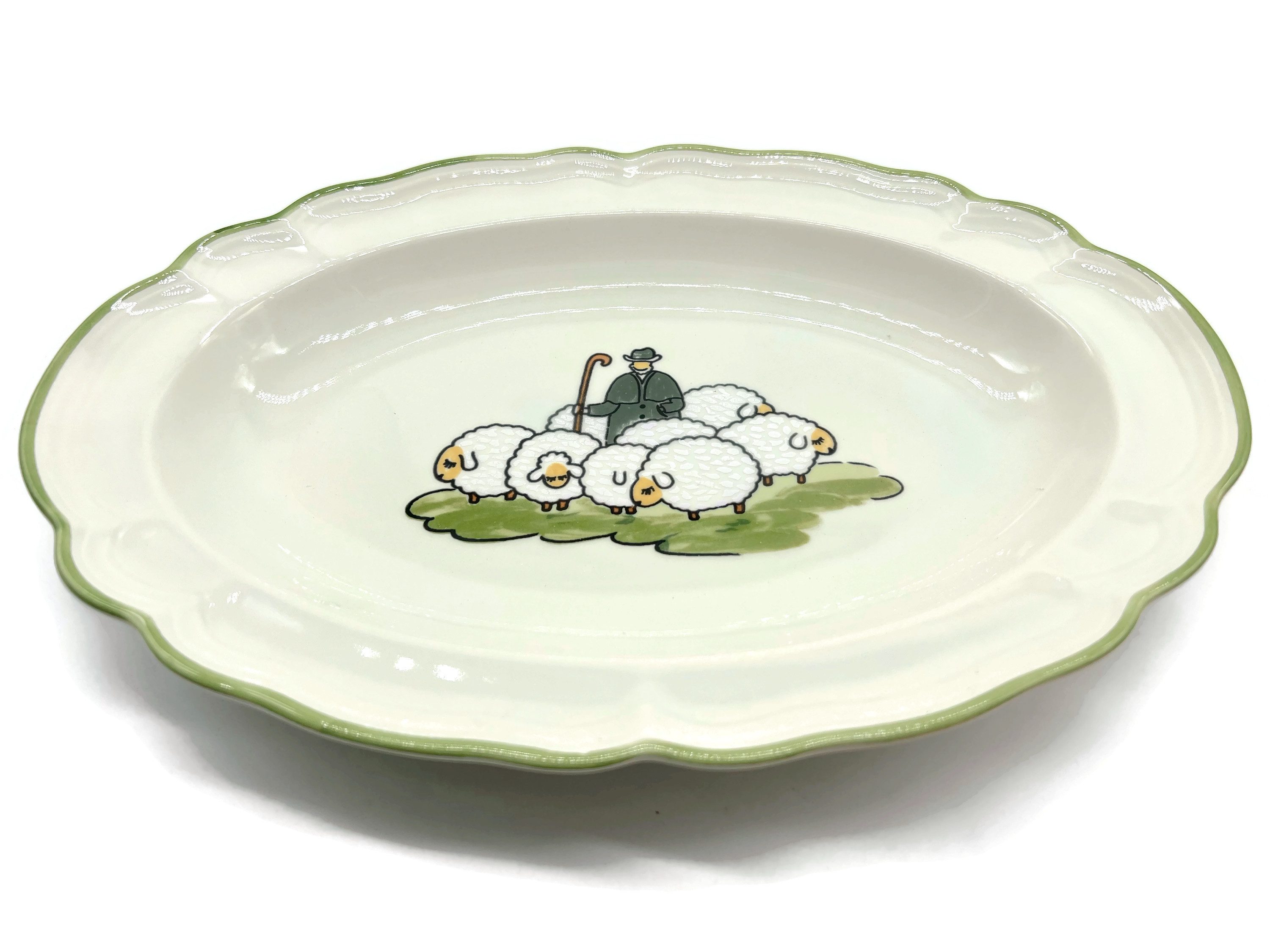 Zeller Keramik Tafelservice Platte oval 28 cm, Keramik