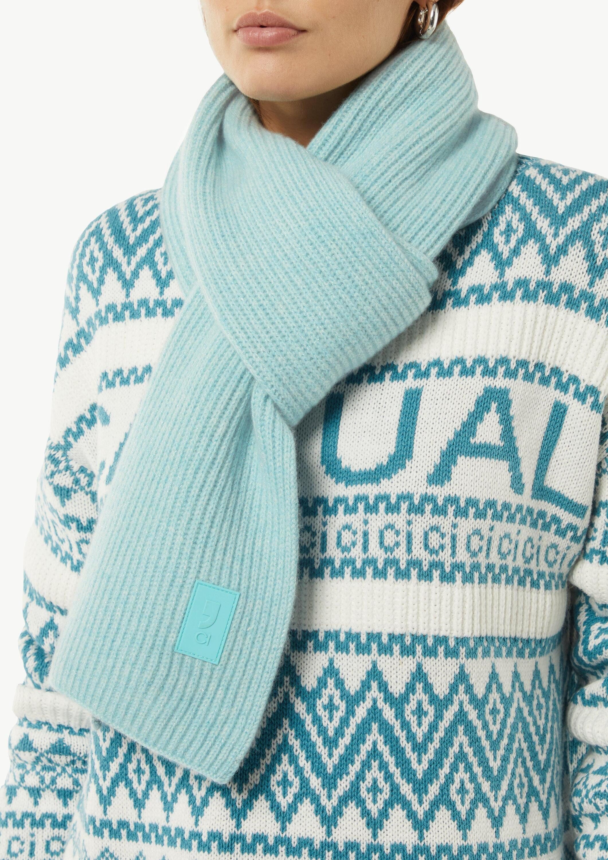 comma Schal Tuch, Strickschal mit Glitzergarn günstig online kaufen