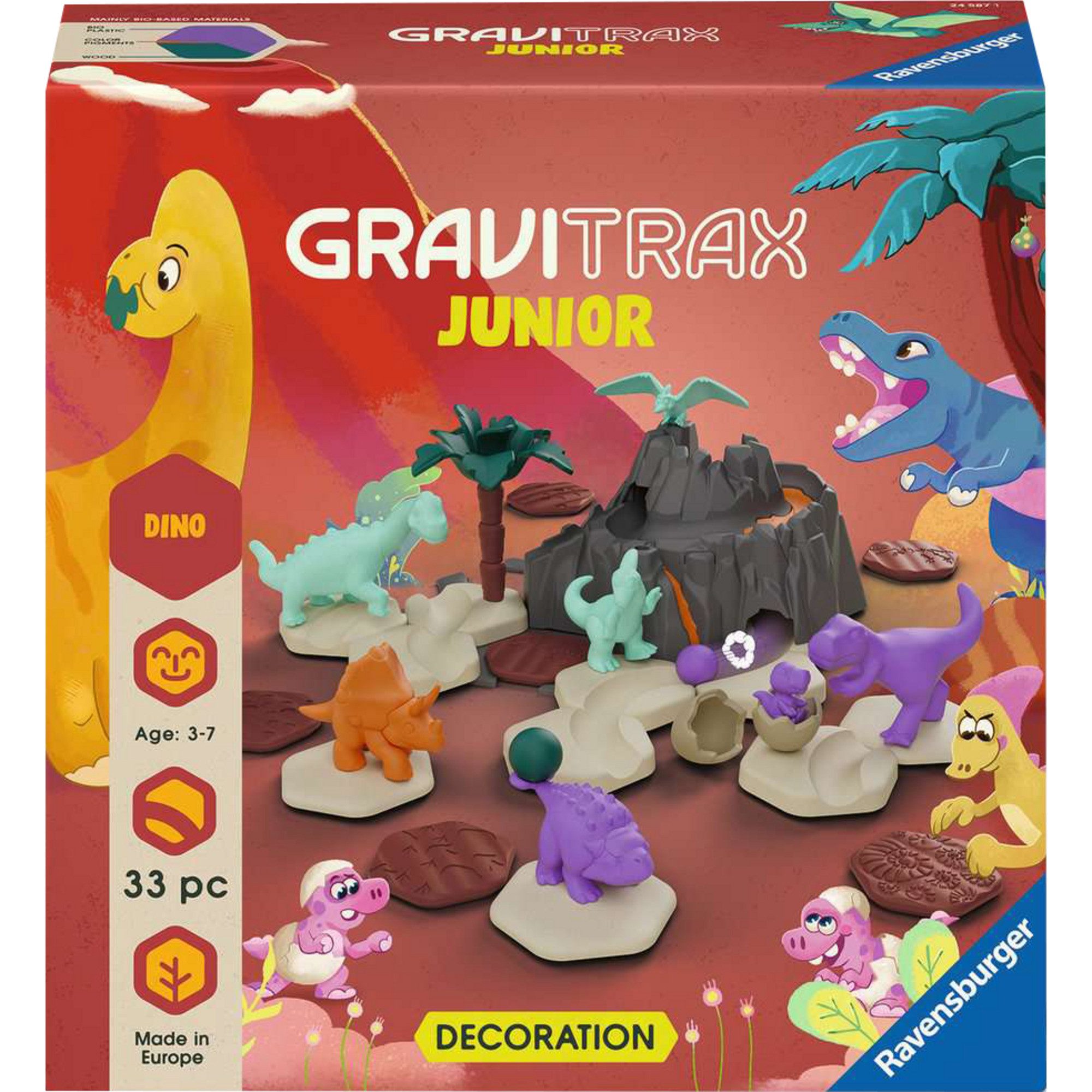 Ravensburger Kugelbahn Ravensburger GraviTrax Junior - Erweiterung Dino