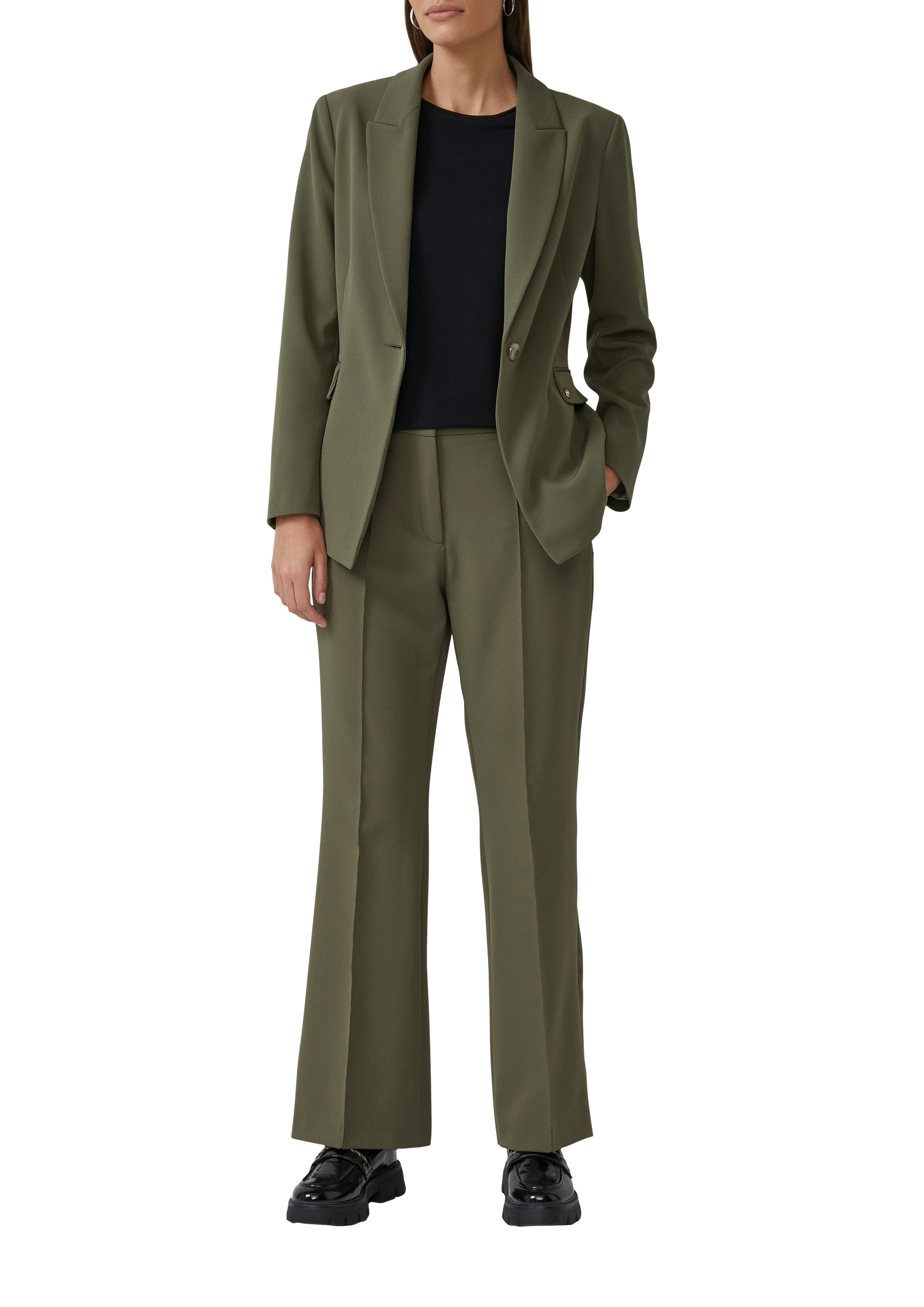 s.Oliver BLACK LABEL T-Shirt mit Satindetail günstig online kaufen