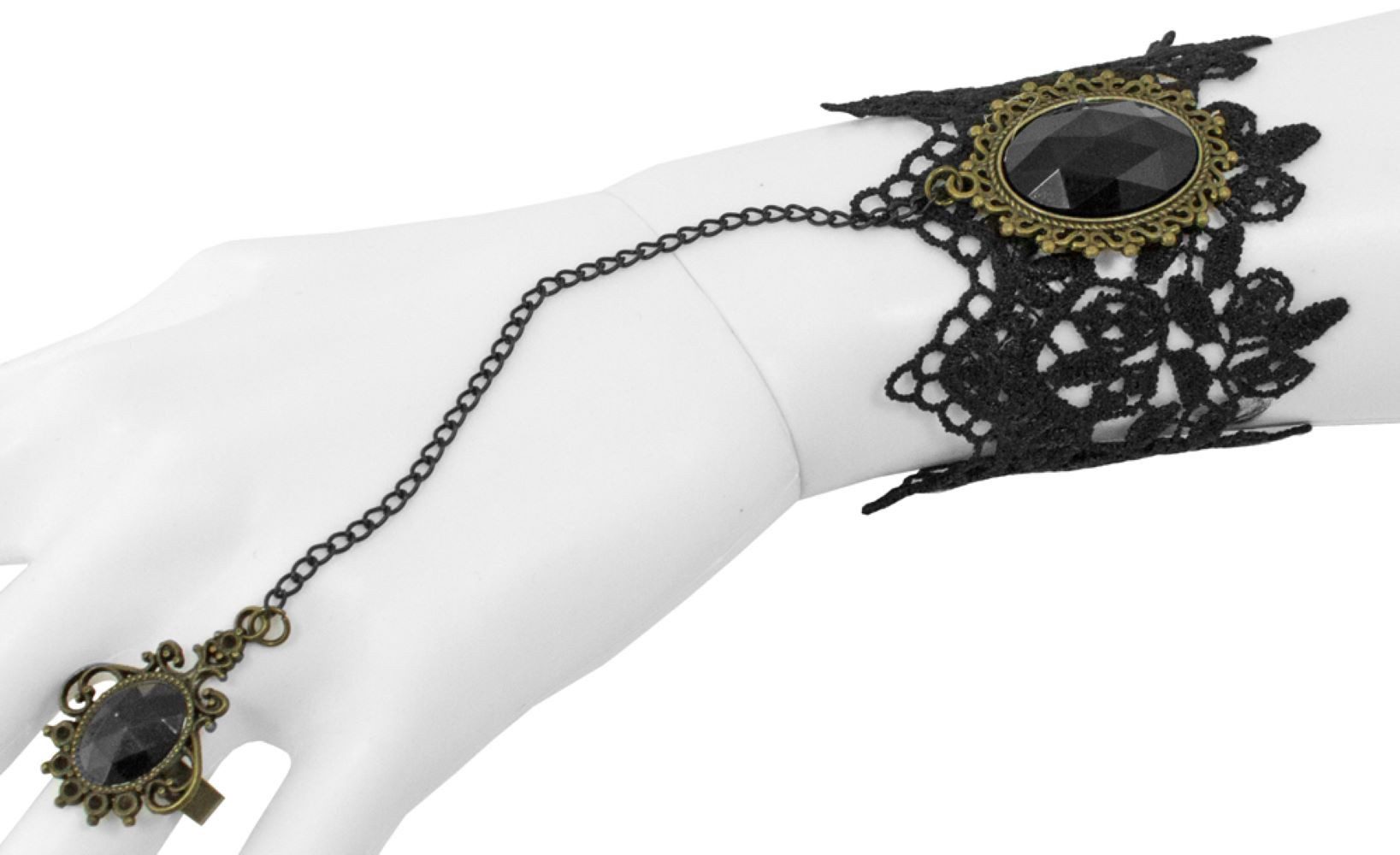 andrea-moden Kostüm Kamee Armband mit Ring zum Barock Kostüm, Damen S günstig online kaufen