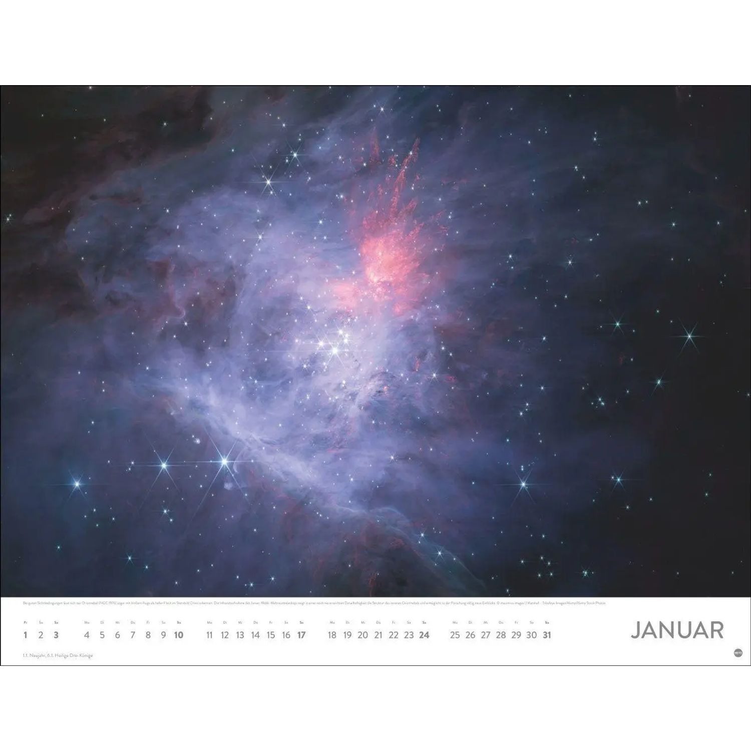 HEYE Wandkalender Das Universum Posterkalender 2027 – Bild 3 von 5
