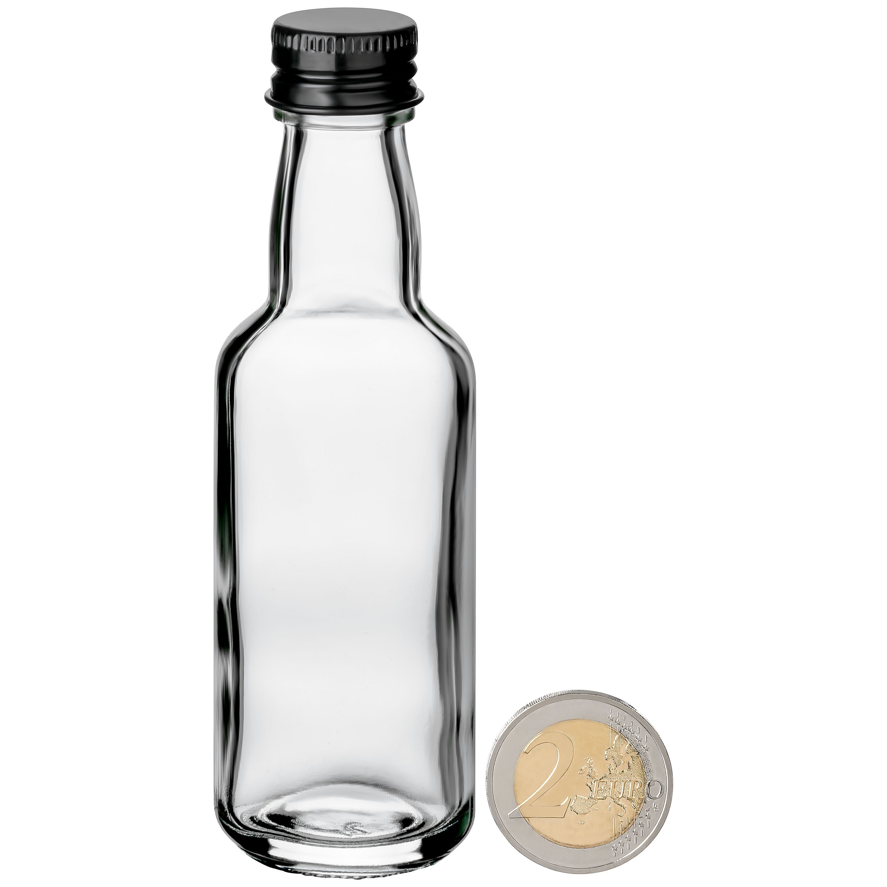 Vorratsglas 192x kleine Flaschen zum Befüllen 50ml für Ingwershot, Schnaps, Likör
