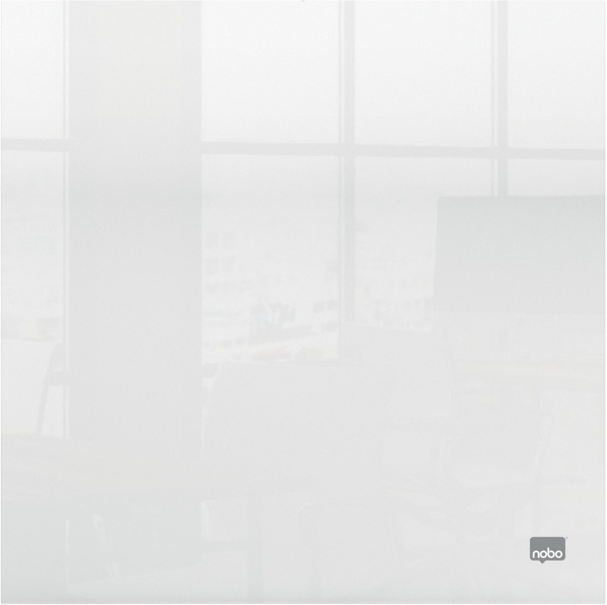 NOBO Magnettafel Whiteboard Acryl 300x300mm glasklar