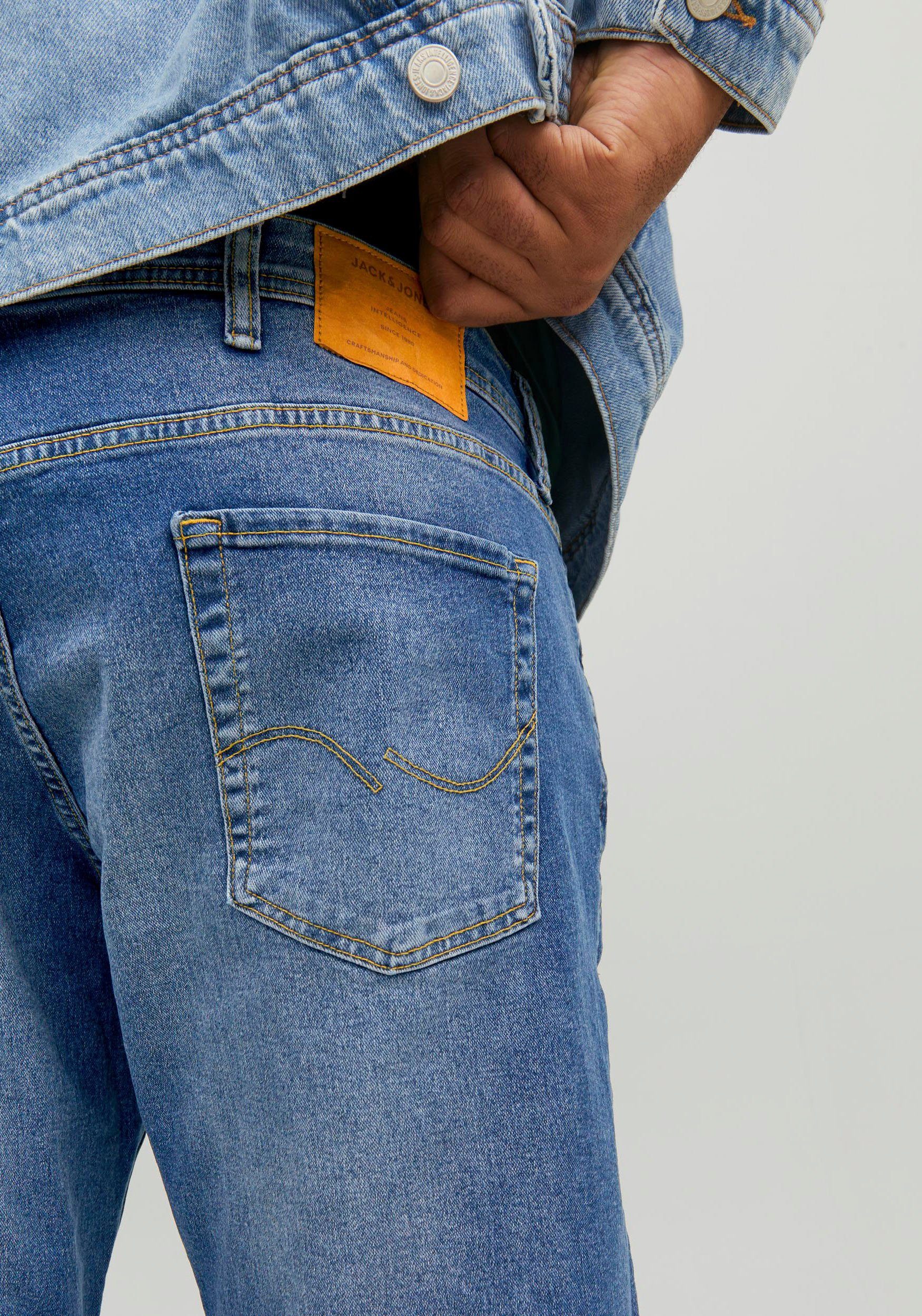 Jack & Jones PlusSize Slim-fit-Jeans blue JJIGLENN NOOS MF JJORIGINAL 071 Denim PLS